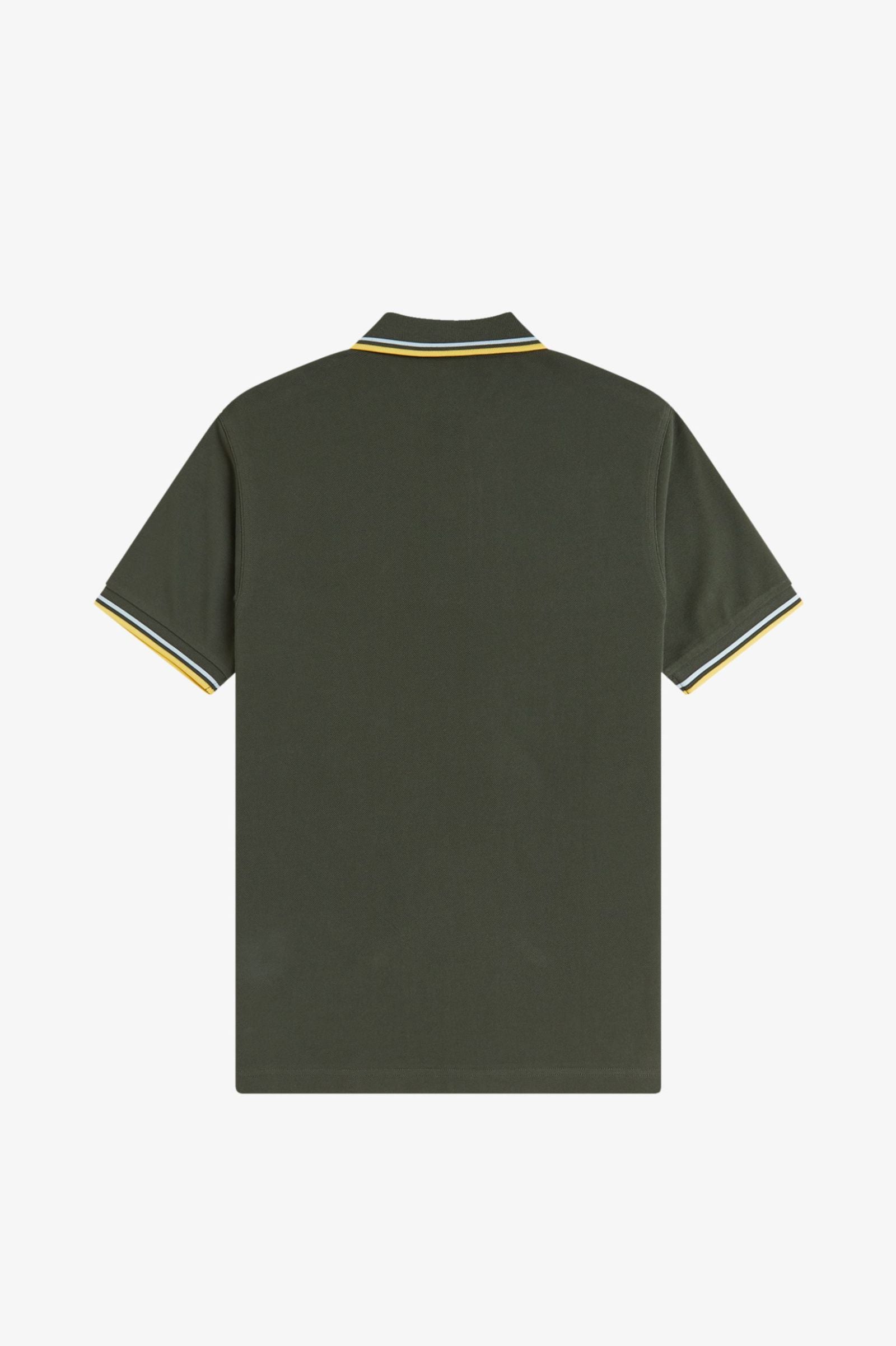 Fred Perry M3600 Twin Tipped Polo T-Shirt 05B - HNTNGR/LGIC/LMNB