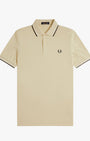 Fred Perry M3600 Twin Tipped Fred Perry Polo Shirt 12B - OATM/SNWH/ANCHGR