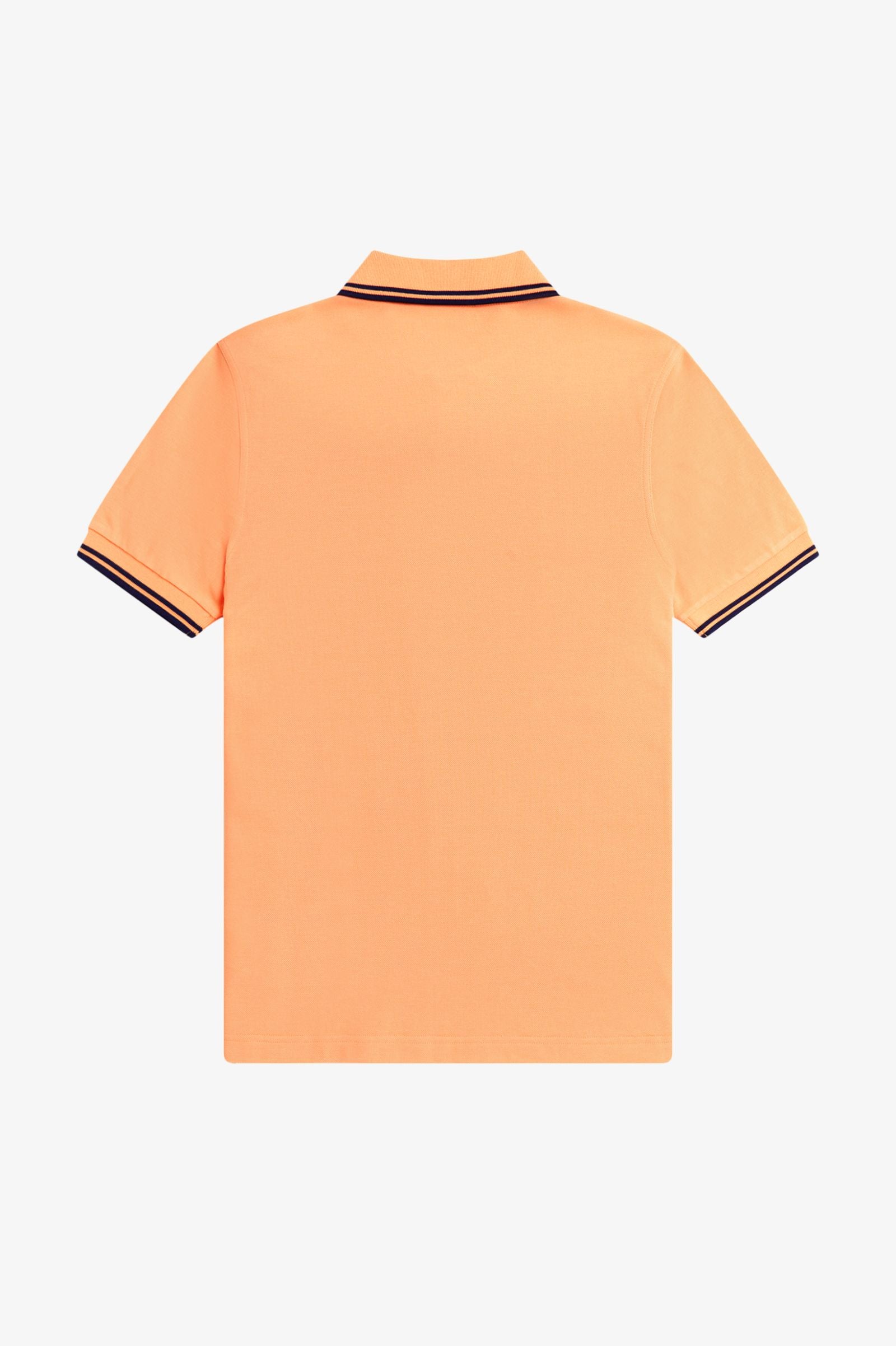Fred Perry M3600 Twin Tipped Polo T-Shirt 82B - Peach/French Navy