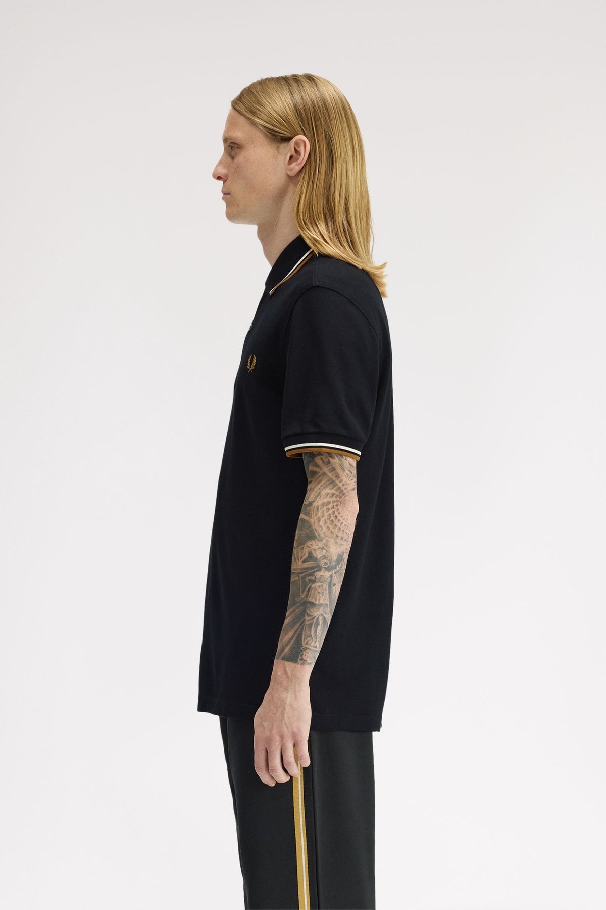Fred Perry M3600 Twin Tipped Polo P69 - Black