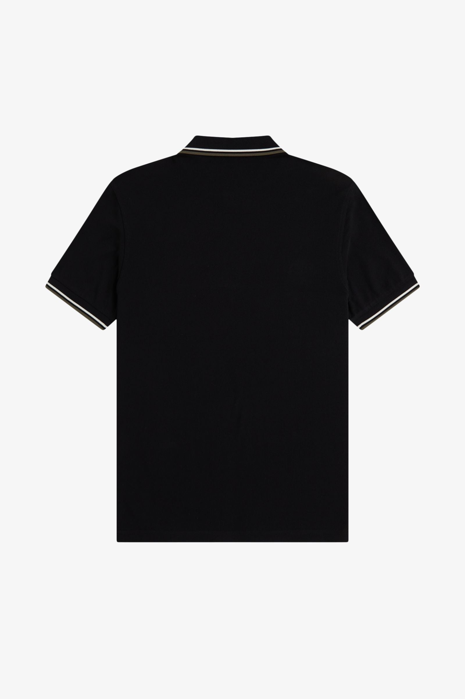Fred Perry M3600 Twin Tipped Polo Shirt W54 - Black/Ecru/Laurel Wreath