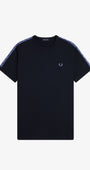 Fred Perry M4613 Contrast Tape Ringer T-Shirt 29B - Navy/Ace Blue