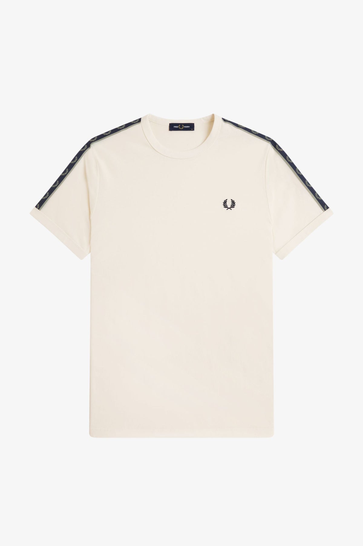 Fred Perry M4613 Contrast Tape Ringer T-Shirt 30B - Ecru