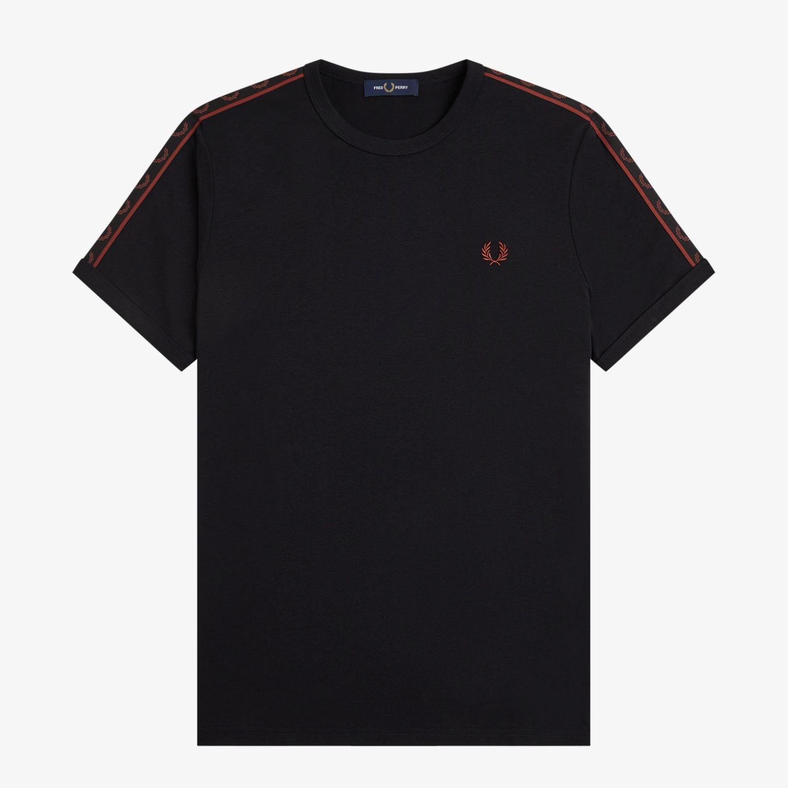 Fred Perry M4613 Contrast Tape Ringer T-Shirt 50C - Black