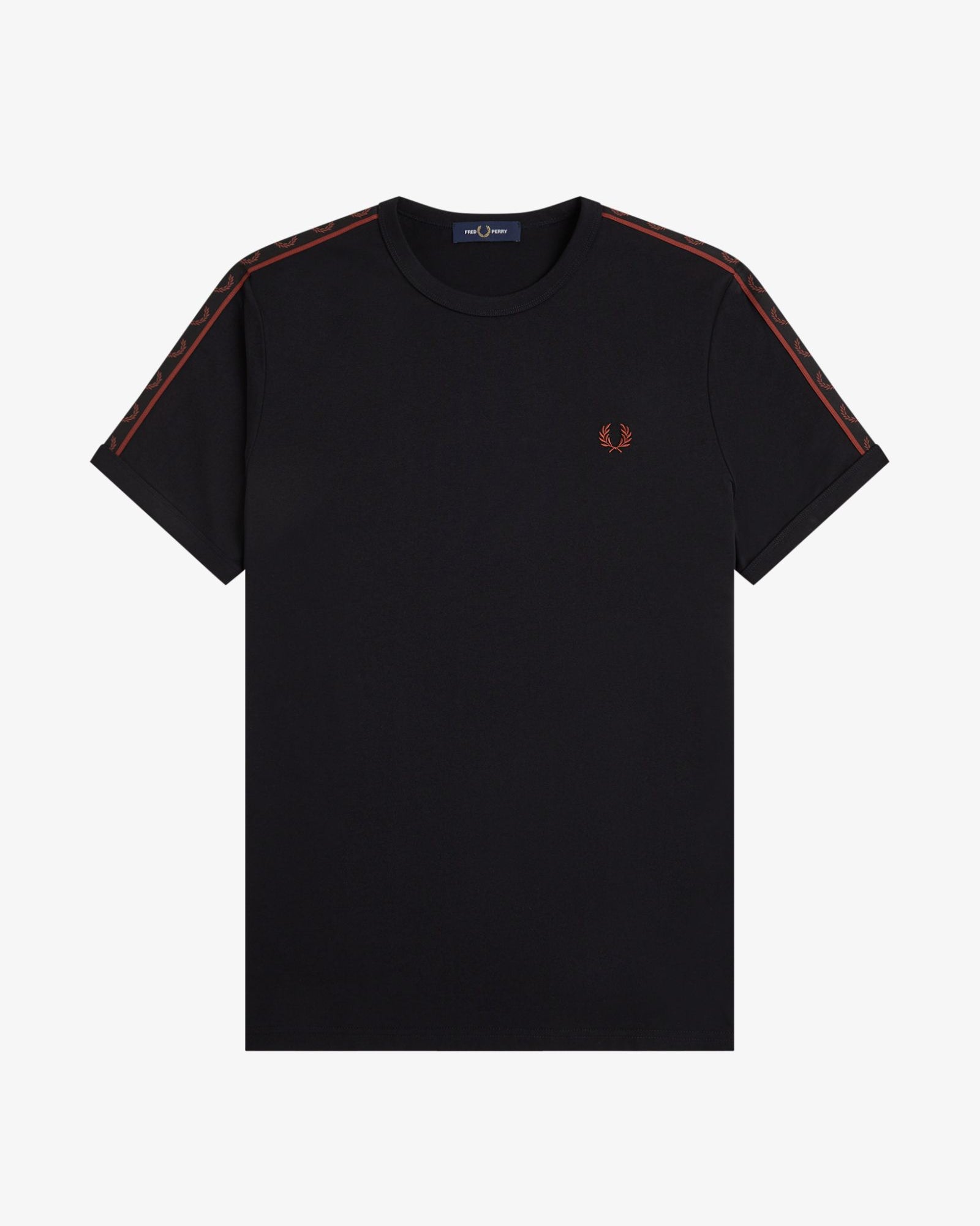 Fred Perry M4613 Contrast Tape Ringer T-Shirt 50C - Black