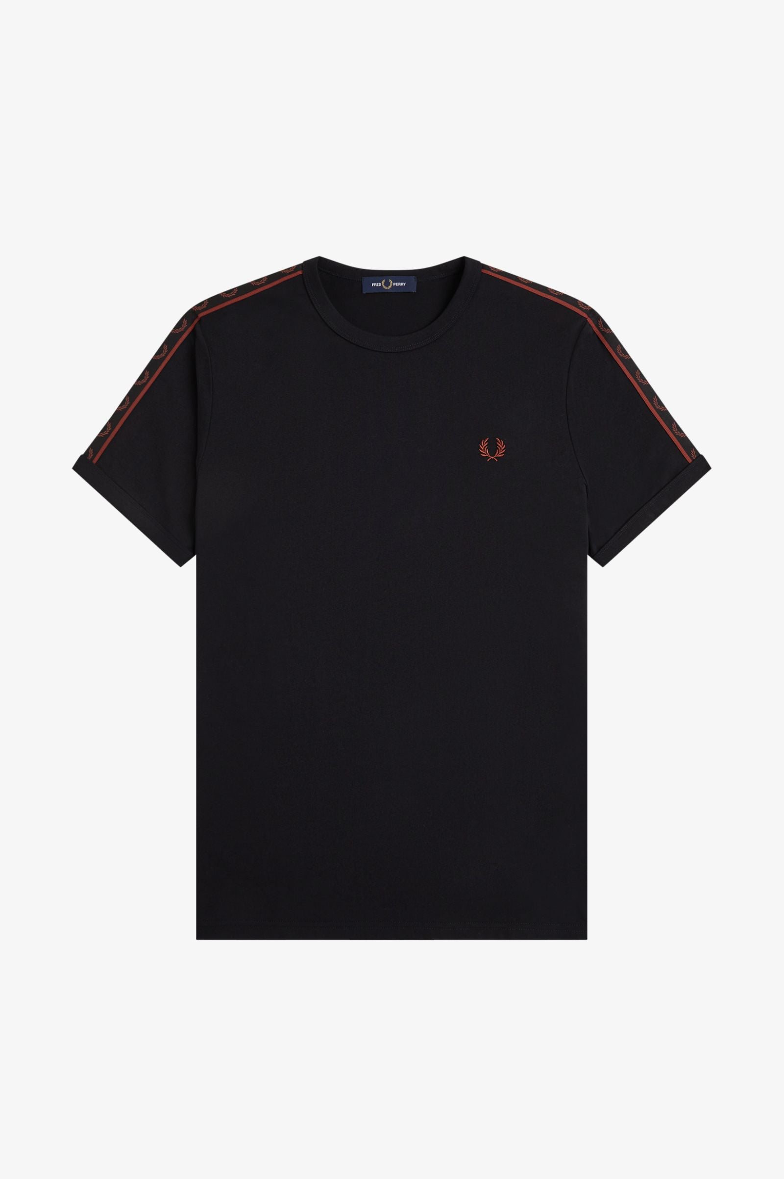Fred Perry M4613 Contrast Tape Ringer T-Shirt 50C - Black