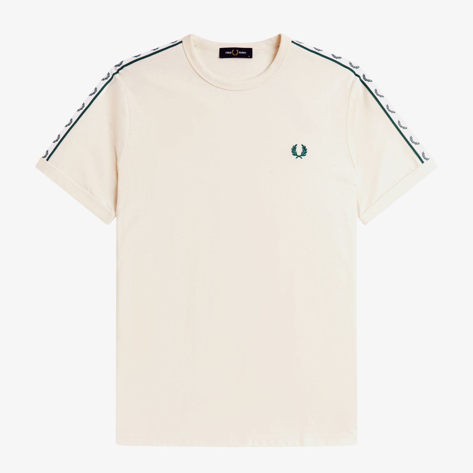 Fred Perry M4613 Contrast Tape Ringer T-Shirt 30B - Ecru