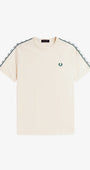 Fred Perry M4613 Contrast Tape Ringer T-Shirt 30B - Ecru