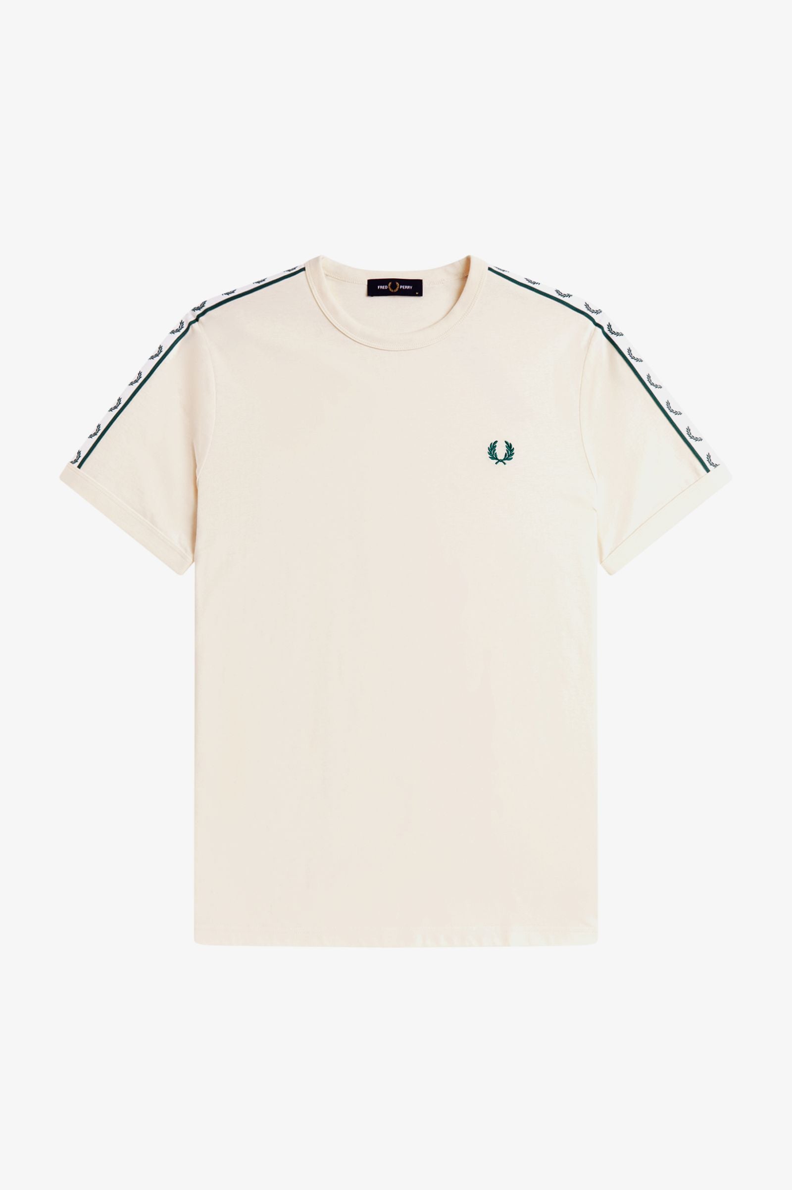Fred Perry M4613 Contrast Tape Ringer T-Shirt 30B - Ecru