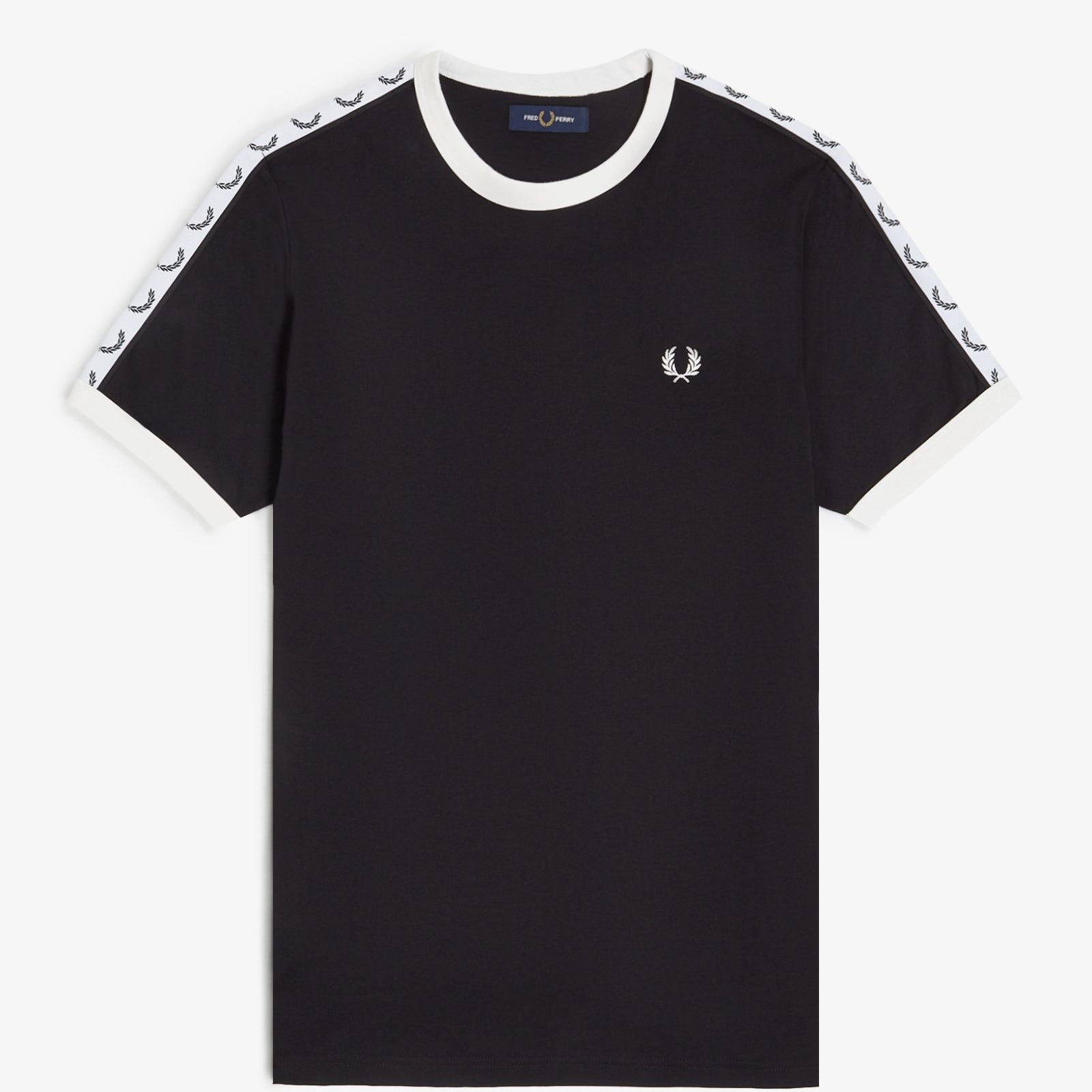Fred Perry M4620 Taped Ringer T-Shirt - 102 Black