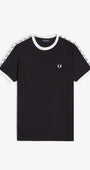Fred Perry M4620 Taped Ringer T-Shirt - 102 Black