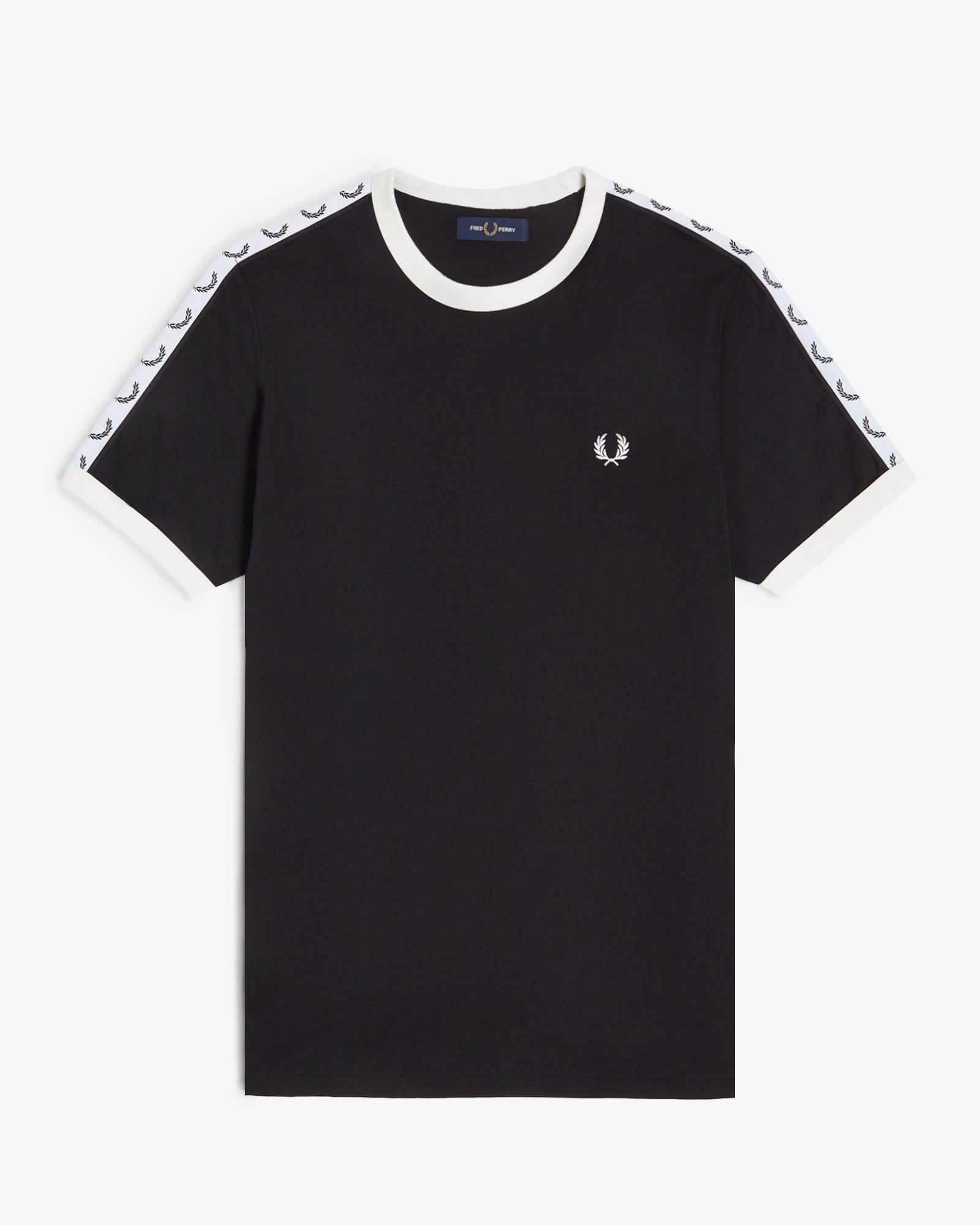 Fred Perry M4620 Taped Ringer T-Shirt - 102 Black