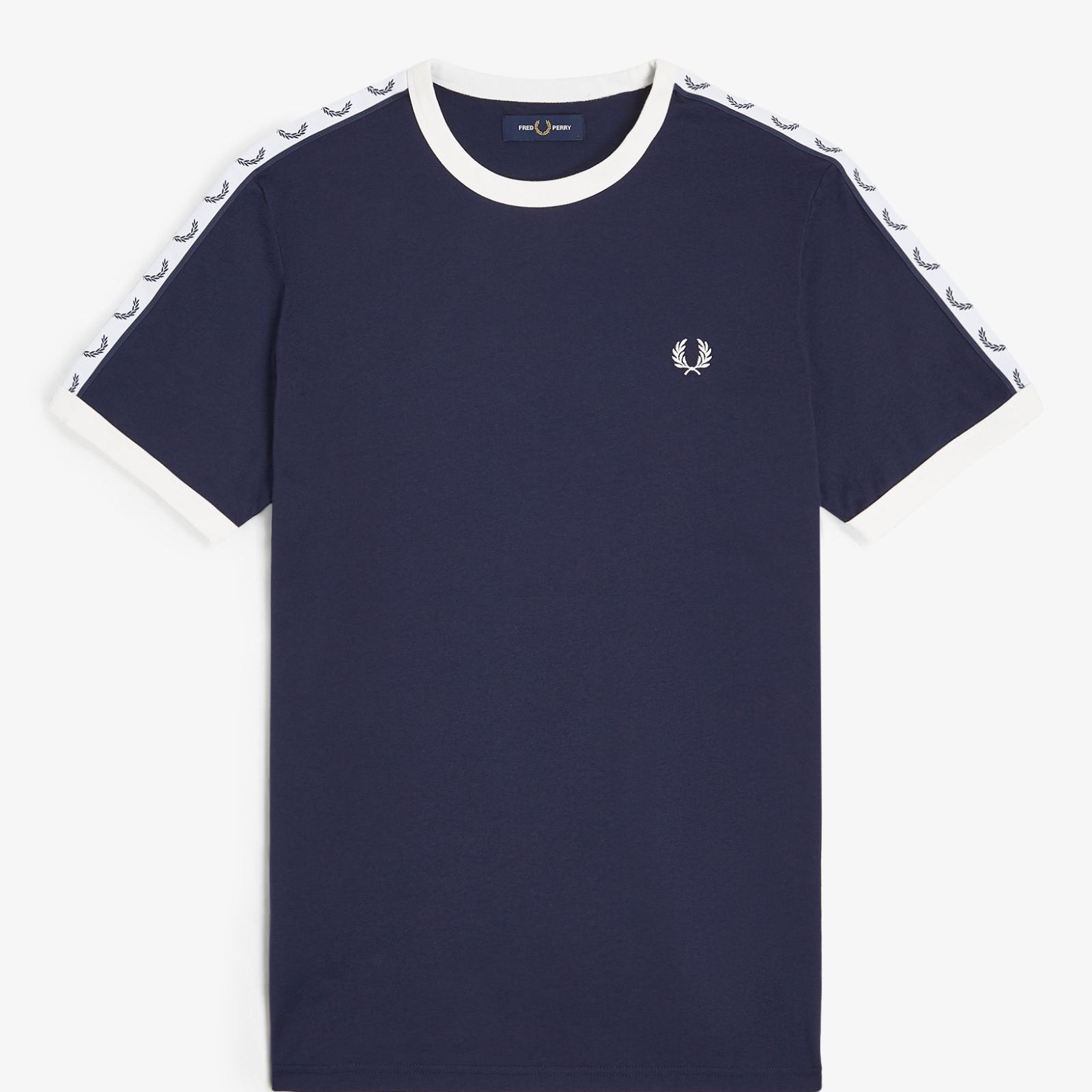 Fred Perry M4620 Taped Ringer T-Shirt - 266 Carbon Blue