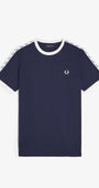 Fred Perry M4620 Taped Ringer T-Shirt - 266 Carbon Blue