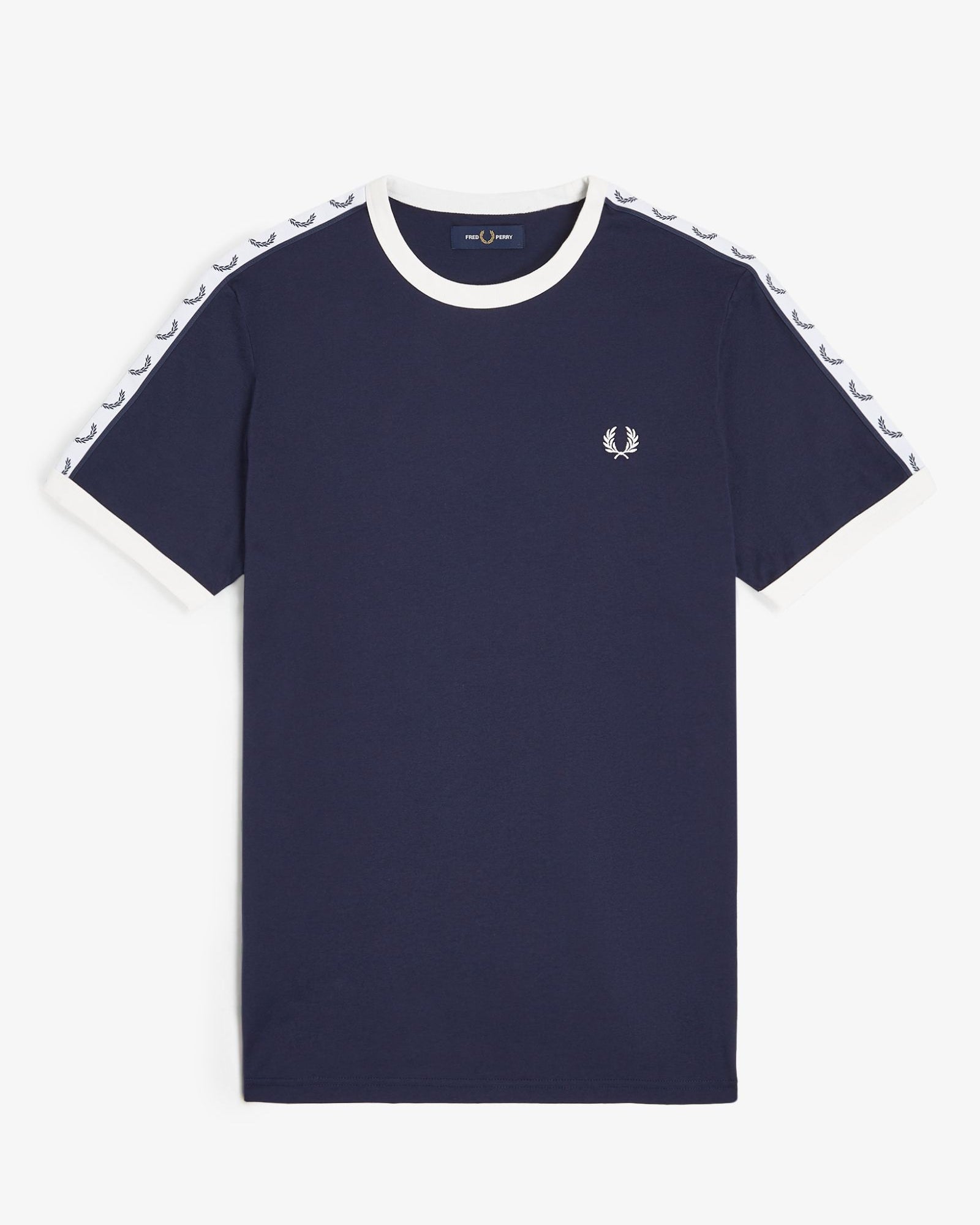 Fred Perry M4620 Taped Ringer T-Shirt - 266 Carbon Blue