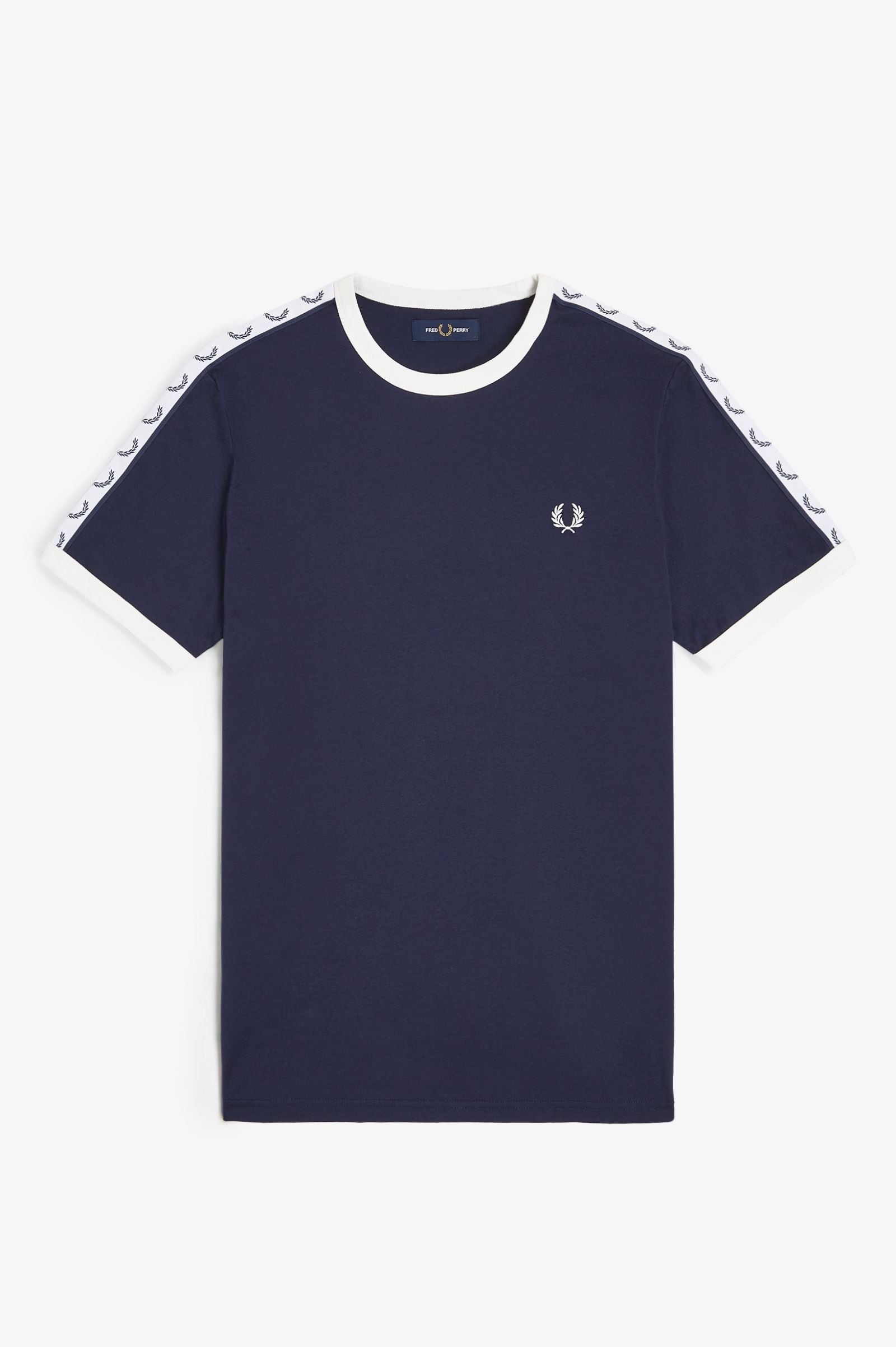 Fred Perry M4620 Taped Ringer T-Shirt - 266 Carbon Blue