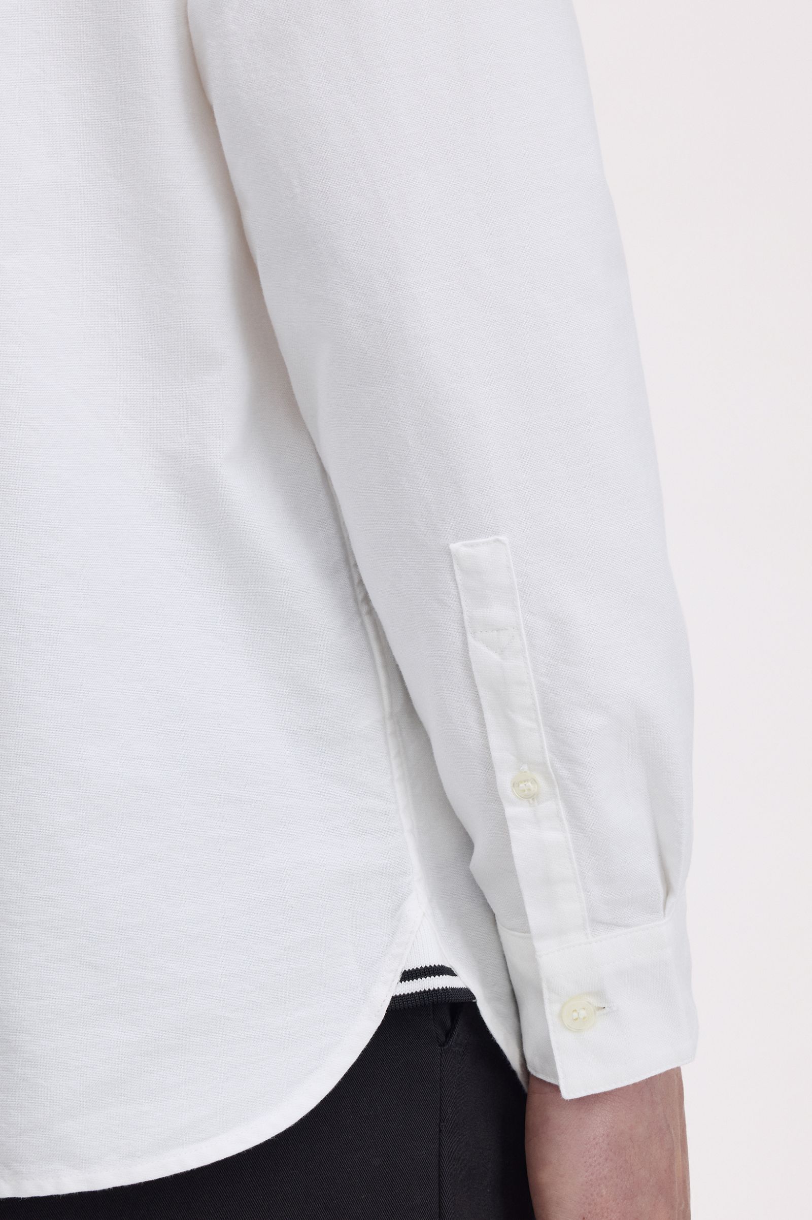 Fred Perry M5516 Oxford Shirt - 100 White