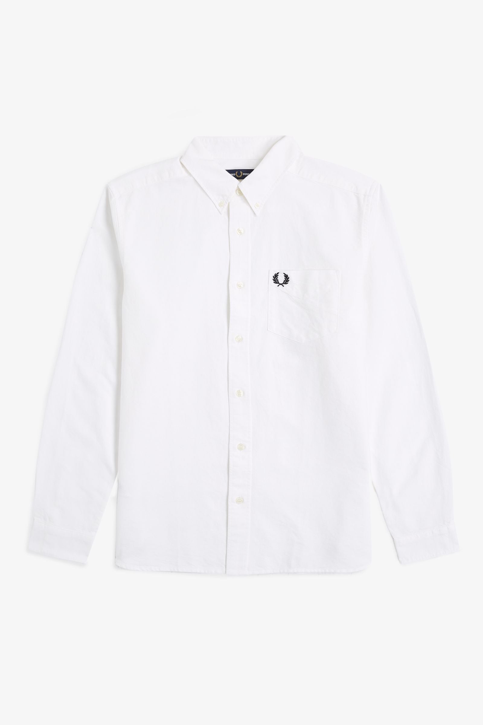 Fred Perry M5516 Oxford Shirt - 100 White