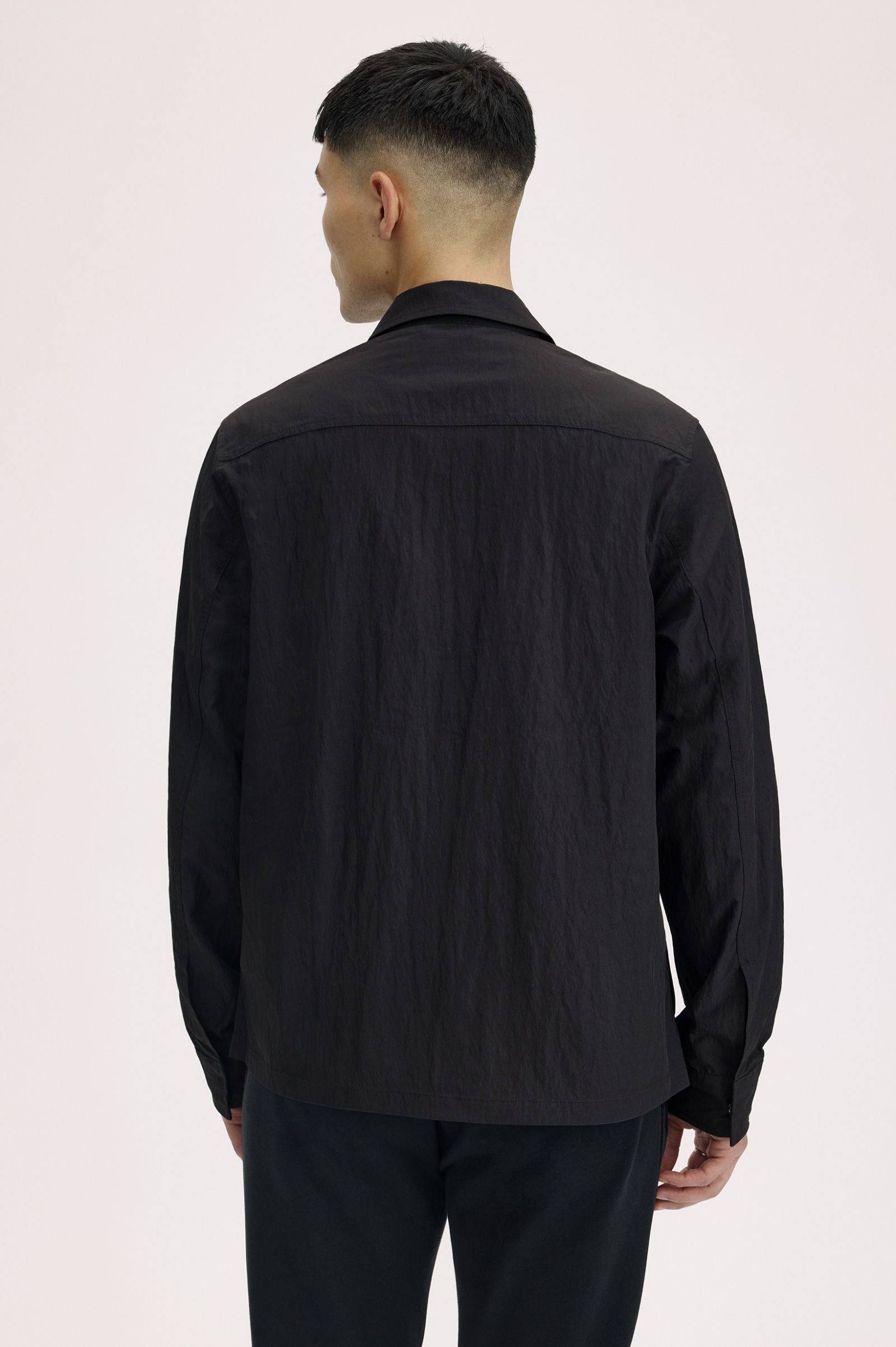 Fred Perry M5684 Pocket Overshirt - 236 Black/Green