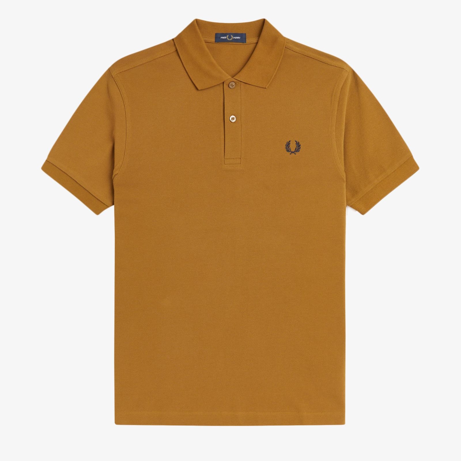 Fred Perry M6000 Polo T-Shirt 10C - Dark Caramel/Navy