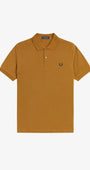 Fred Perry M6000 Polo T-Shirt 10C - Dark Caramel/Navy