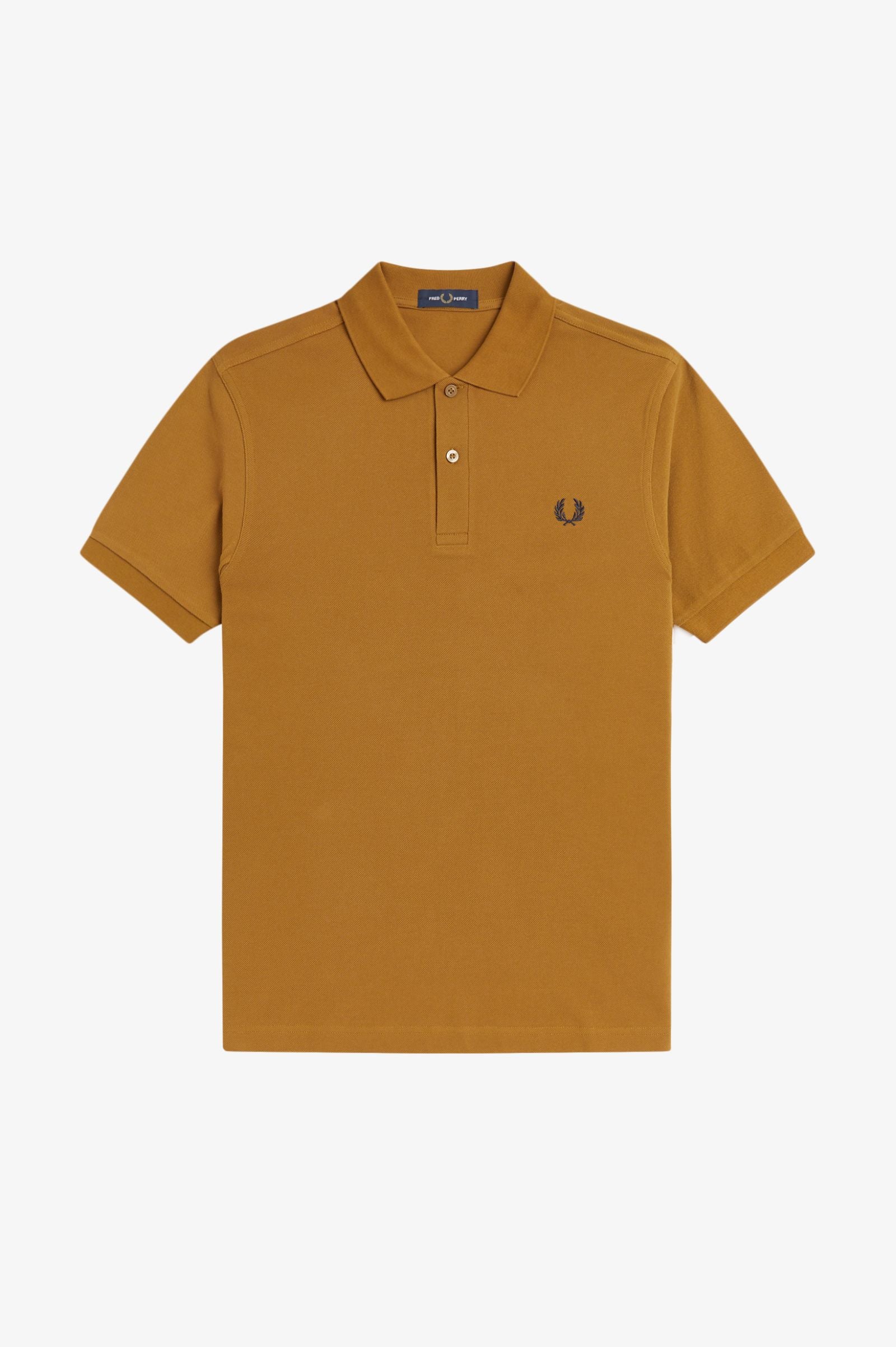Fred Perry M6000 Polo T-Shirt 10C - Dark Caramel/Navy