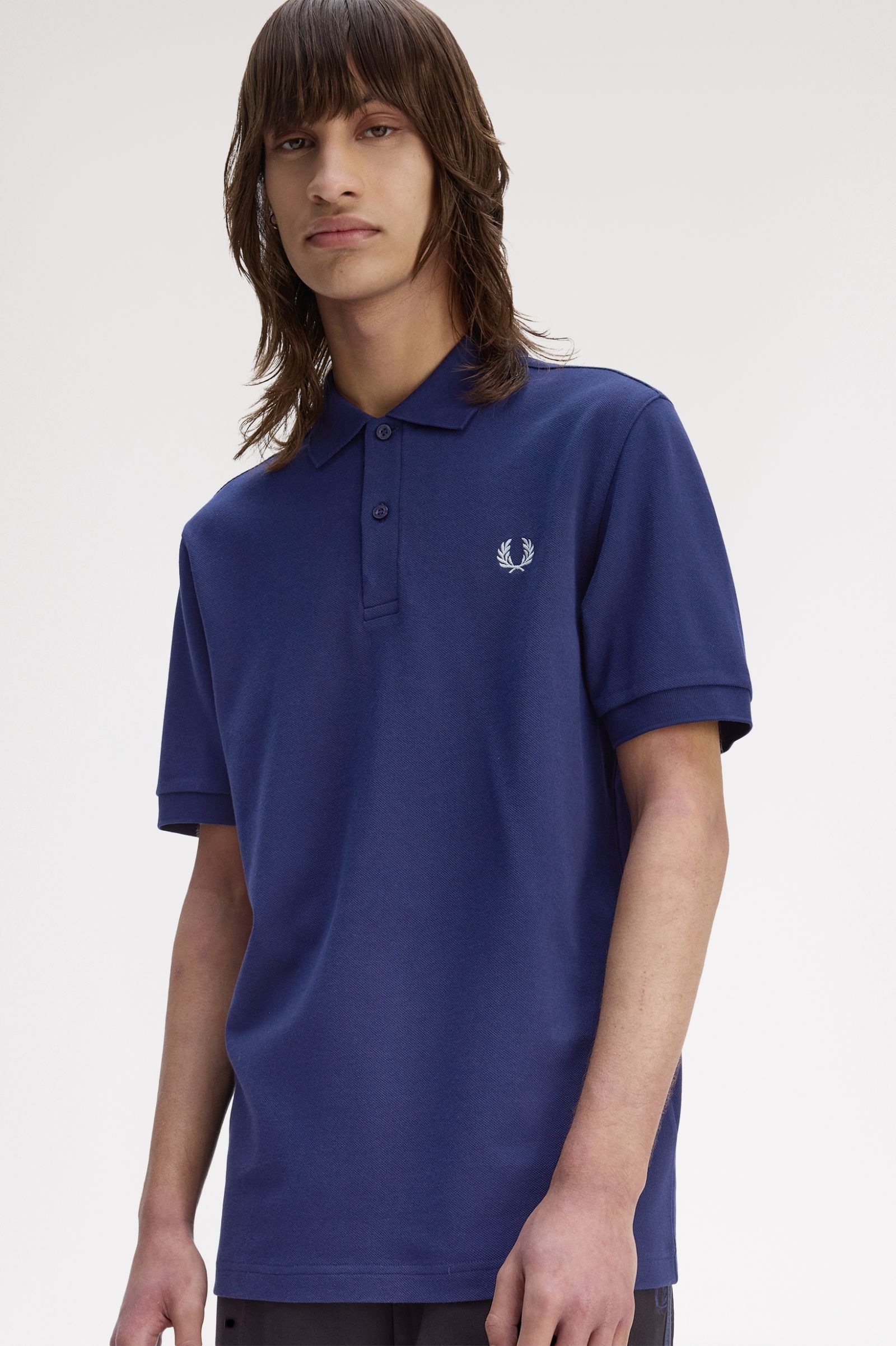 Fred Perry M6000 The Fred Perry Polo Shirt - 56A French Navy/Stockport Blue