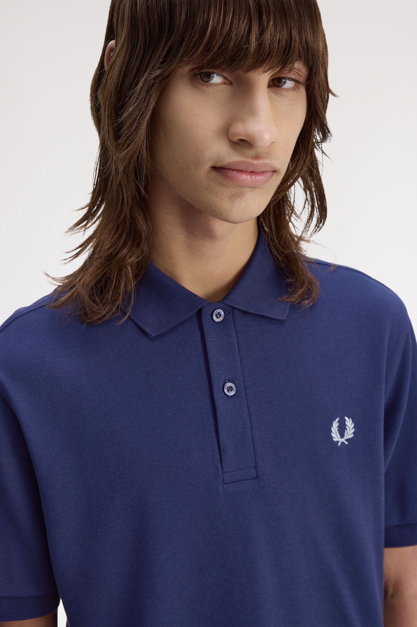 Fred Perry M6000 The Fred Perry Polo Shirt - 56A French Navy/Stockport Blue