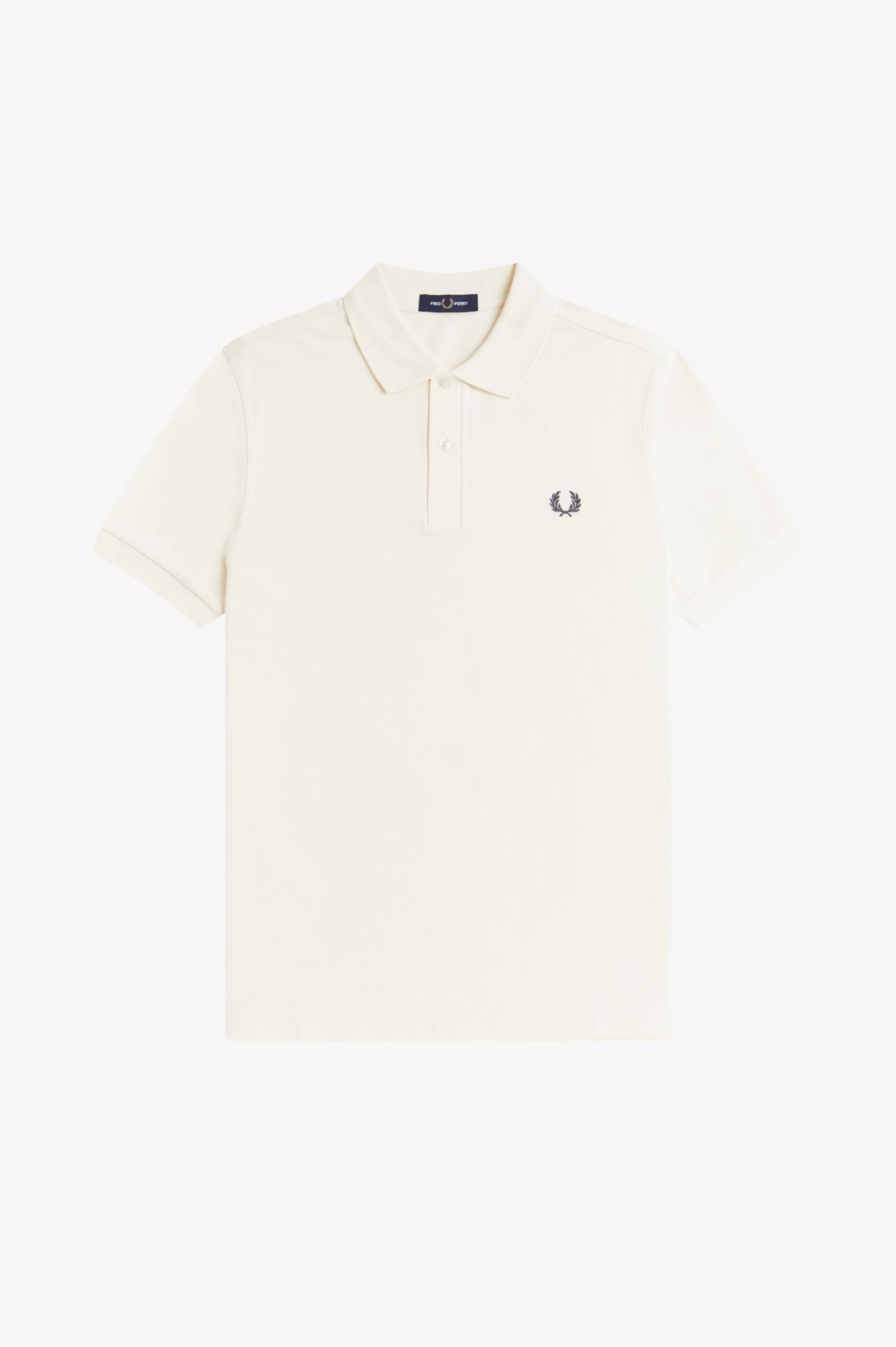 Fred Perry M6000 The Fred Perry Polo Shirt - 66A Ecru/Anchor Grey