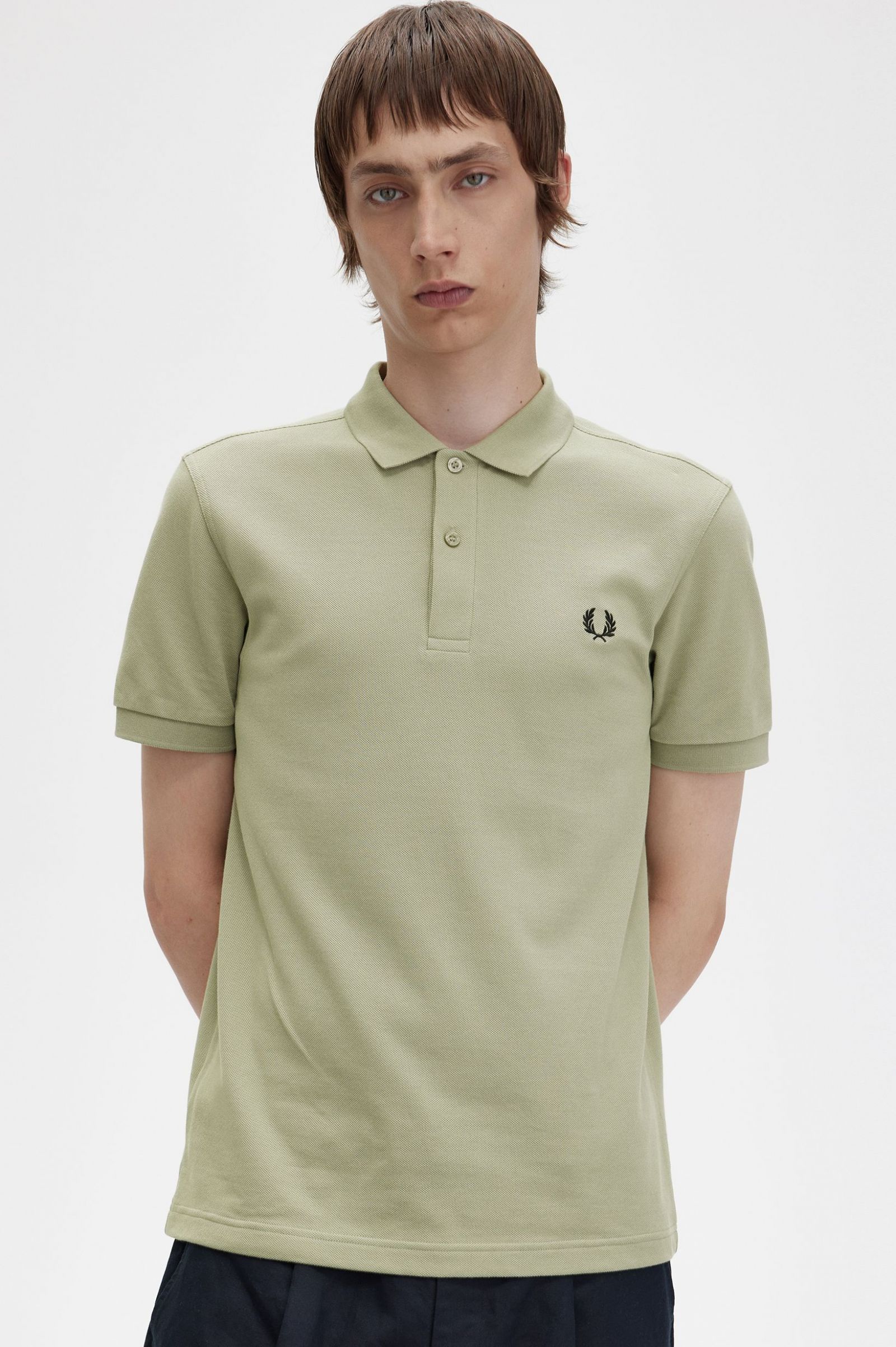 Fred Perry M6000 Fred Perry Polo Shirt M37 Seagrass Green – Vault Menswear