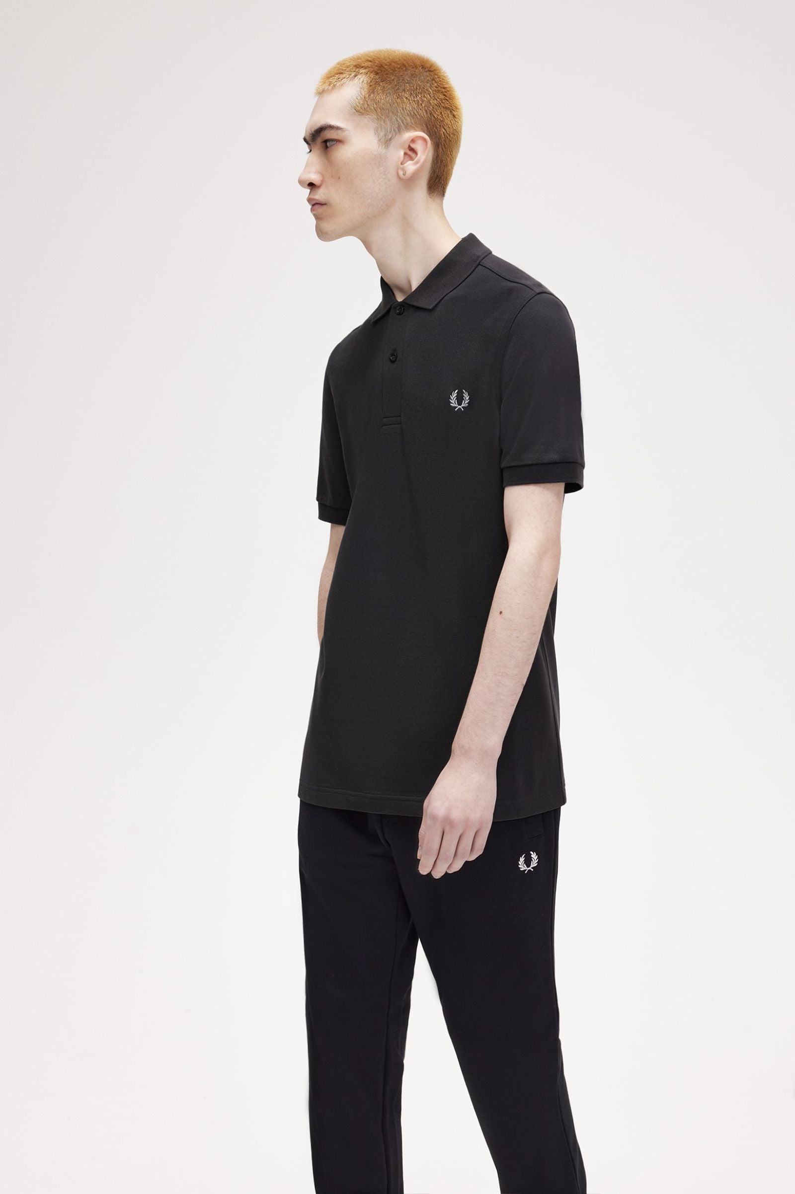 Fred Perry M3600 Plain Polo Shirt W97 Anchor Grey/Limestone