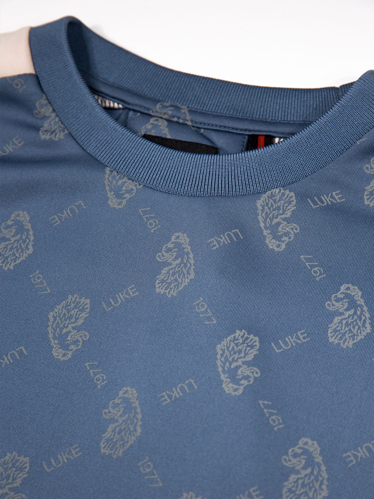 Luke 1977 M620373 Gazzas Tears Sweatshirt Denim Blue