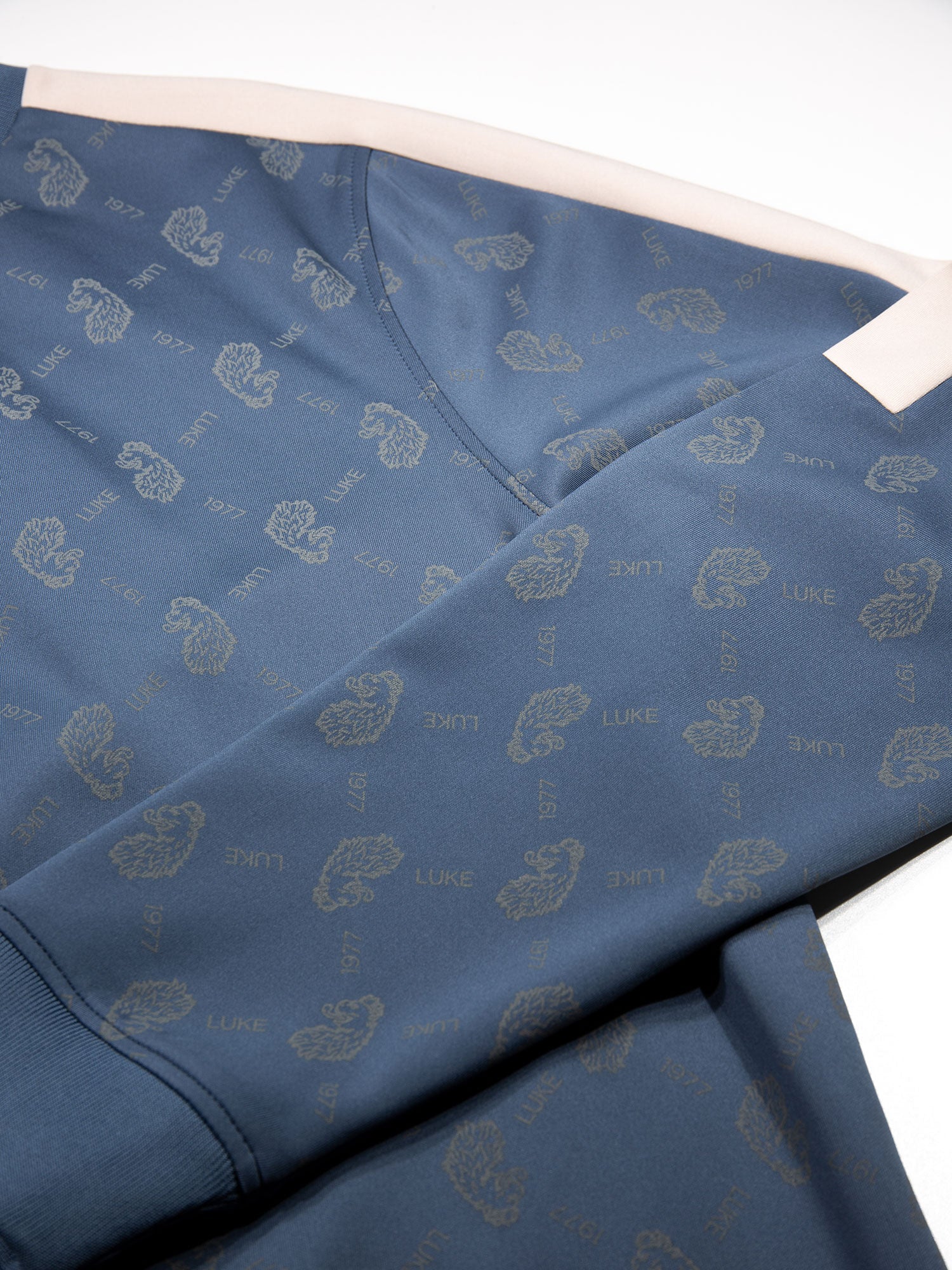 Luke 1977 M620373 Gazzas Tears Sweatshirt Denim Blue