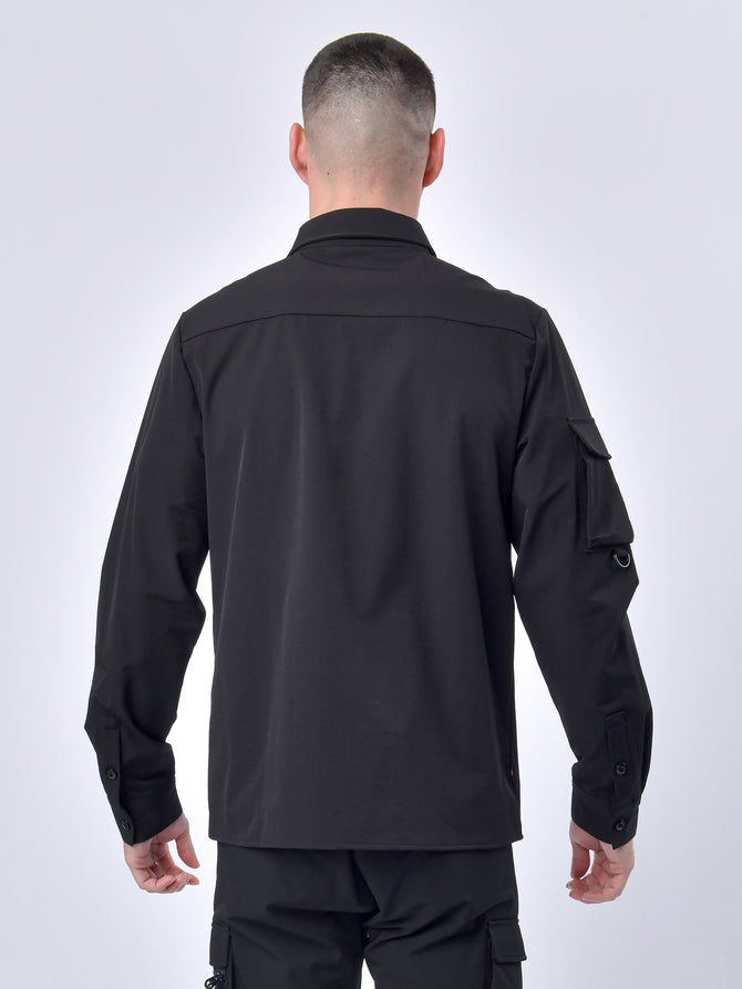 Luke 1977 Hulun Pocket Detail Jacket Jet Black