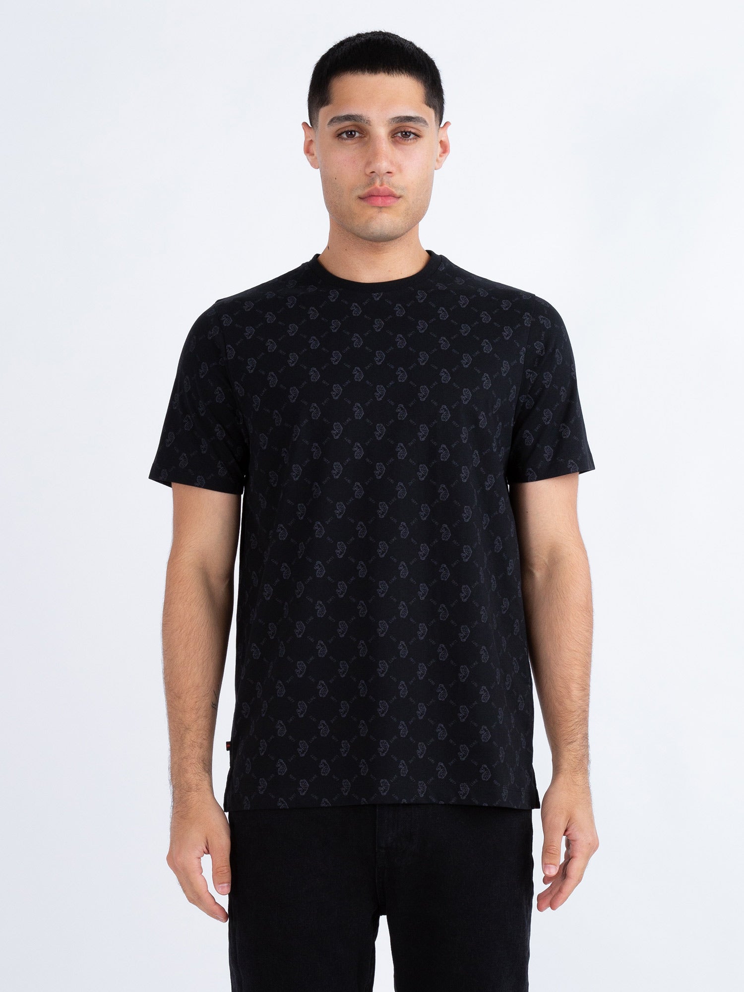 Luke 1977 M730162 Lineker Overprint T-shirt Black Charcoal