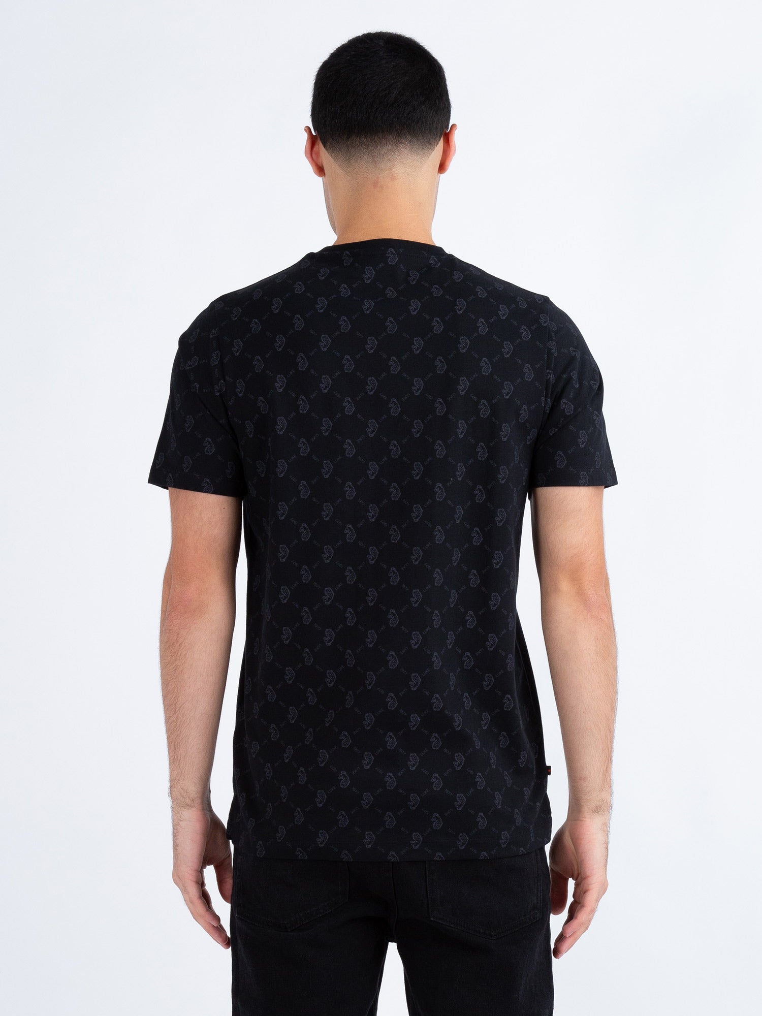 Luke 1977 M730162 Lineker Overprint T-shirt Black Charcoal