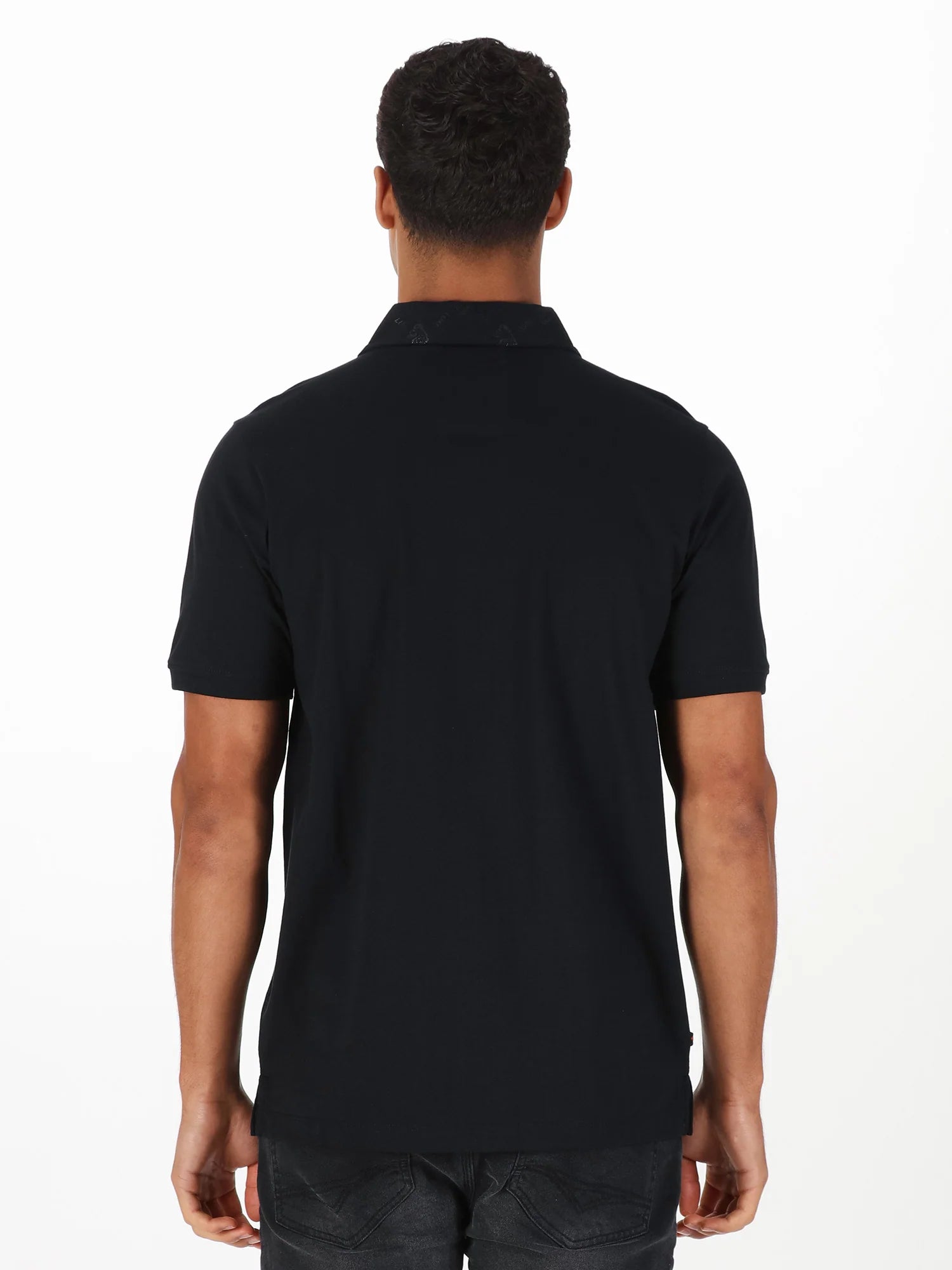 Luke 1977 M751450 Henderson Zip Polo Shirt - Black/Black