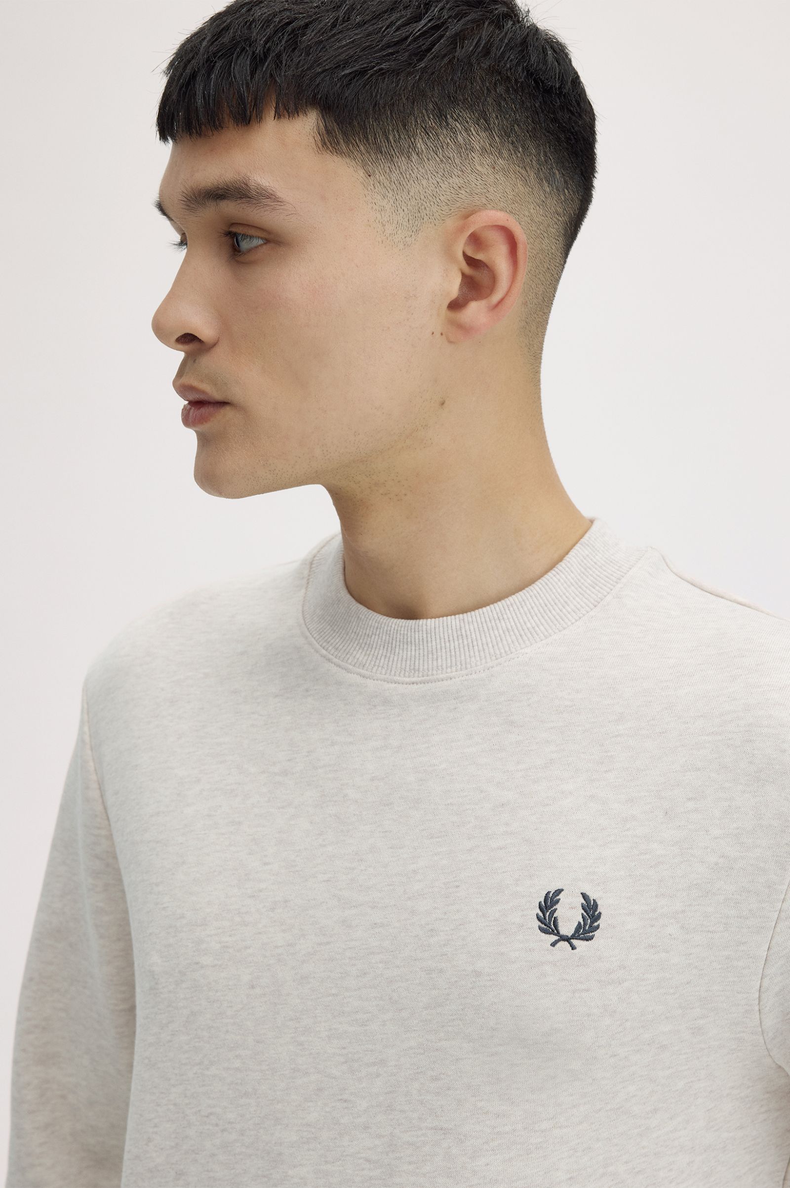 Fred Perry M7535 Crewneck Sweatshirt - Porridge Marl