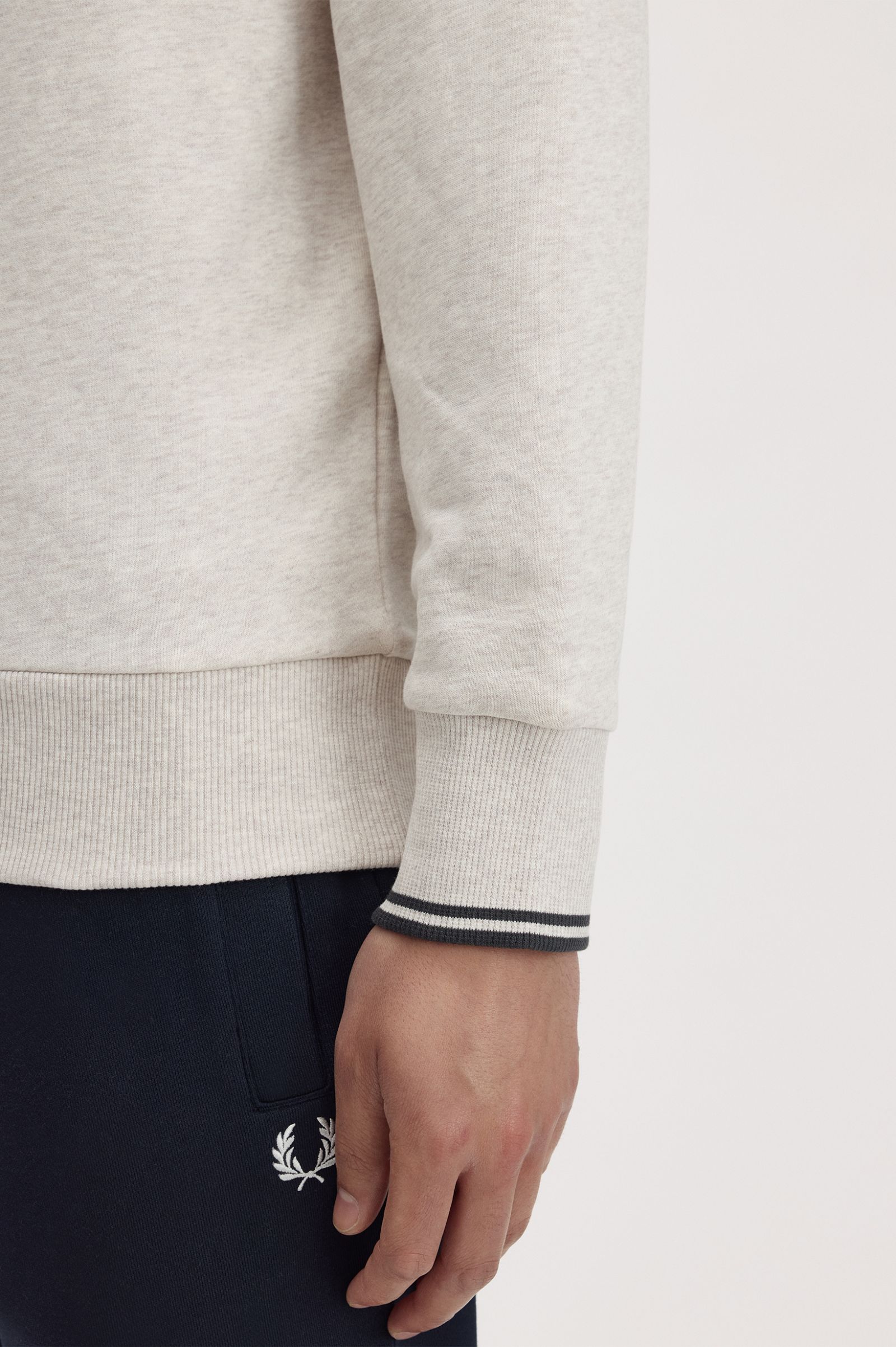 Fred Perry M7535 Crewneck Sweatshirt - Porridge Marl