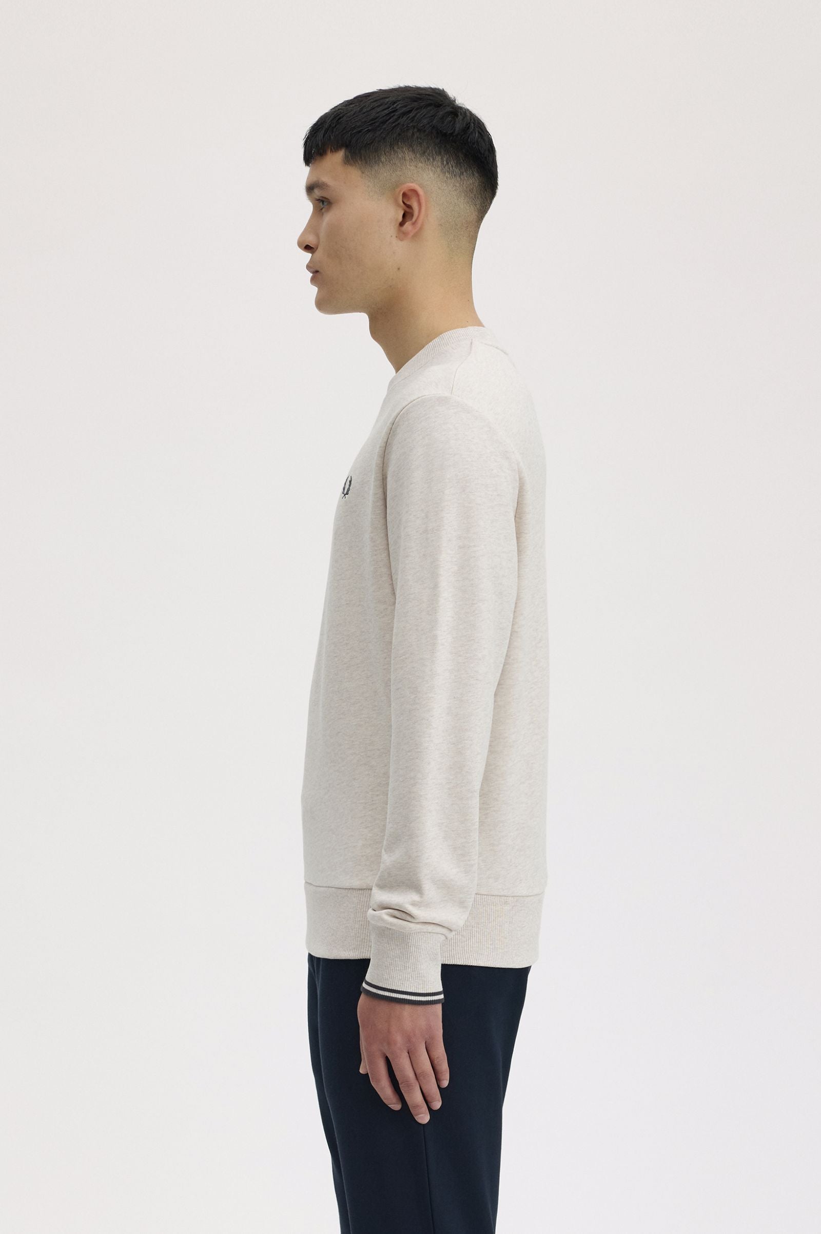 Fred Perry M7535 Crewneck Sweatshirt - Porridge Marl
