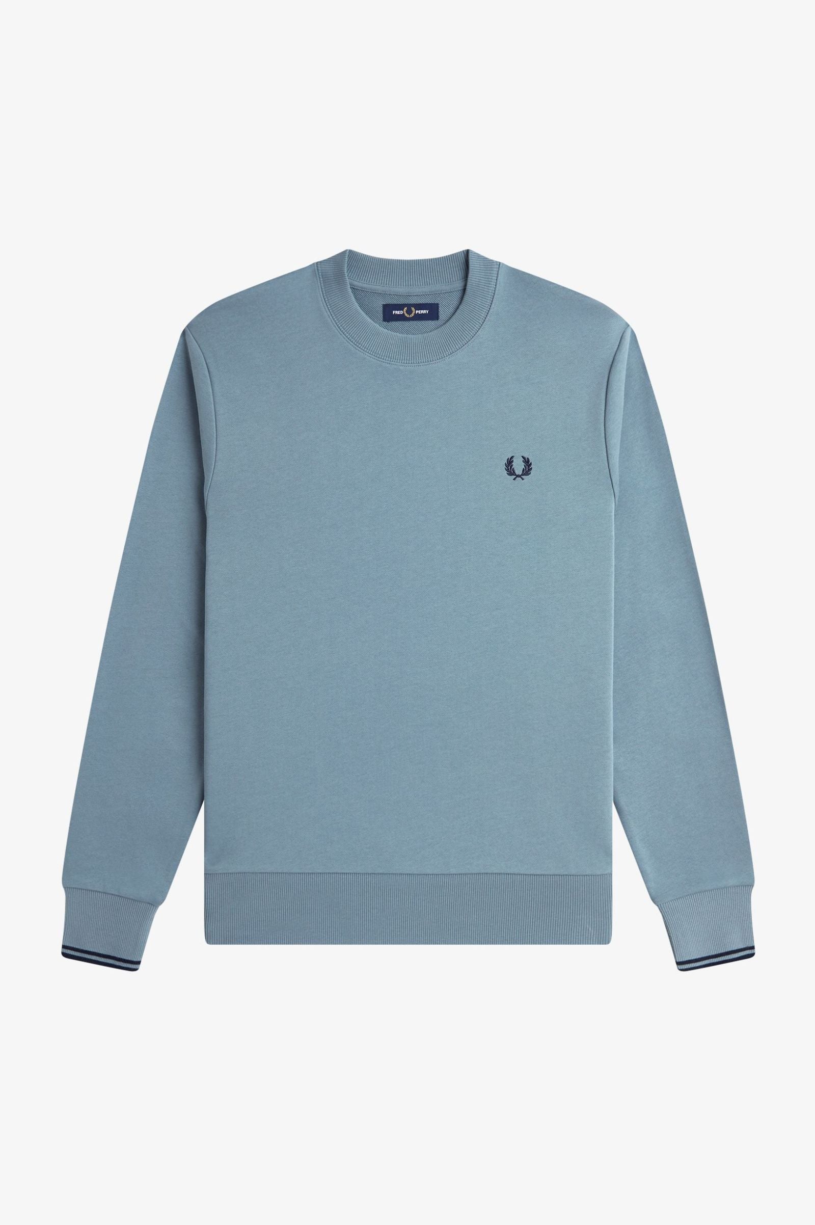 Fred Perry M7535 Crewneck Sweatshirt - Z56 Stockport Blue/Navy