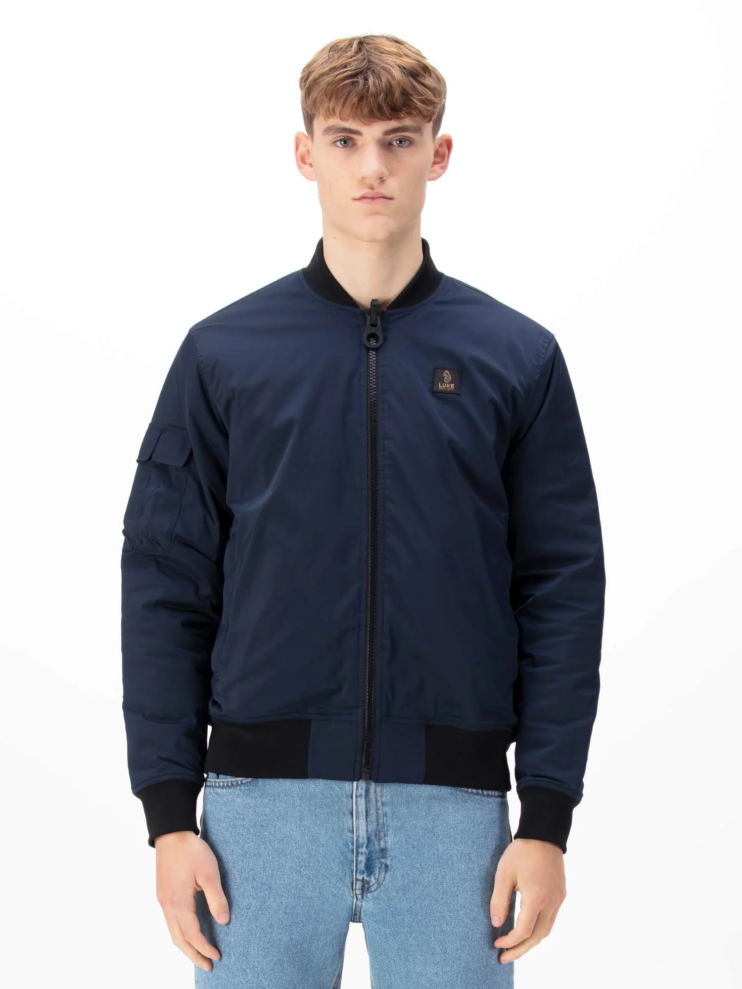 Luke 1977 Suzhou Reversible Bomber Jacket - Dark Navy