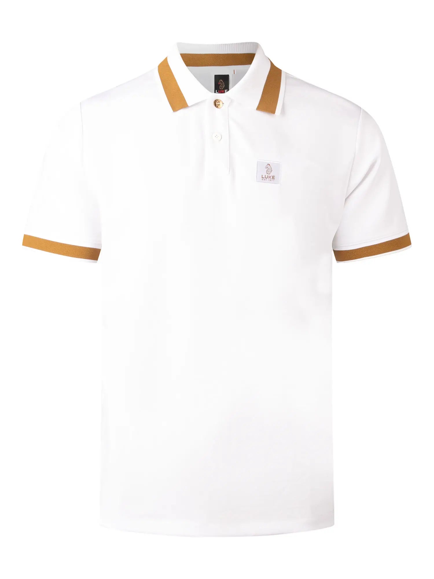 Luke 1977 Makati Polo Shirt - White/Gold