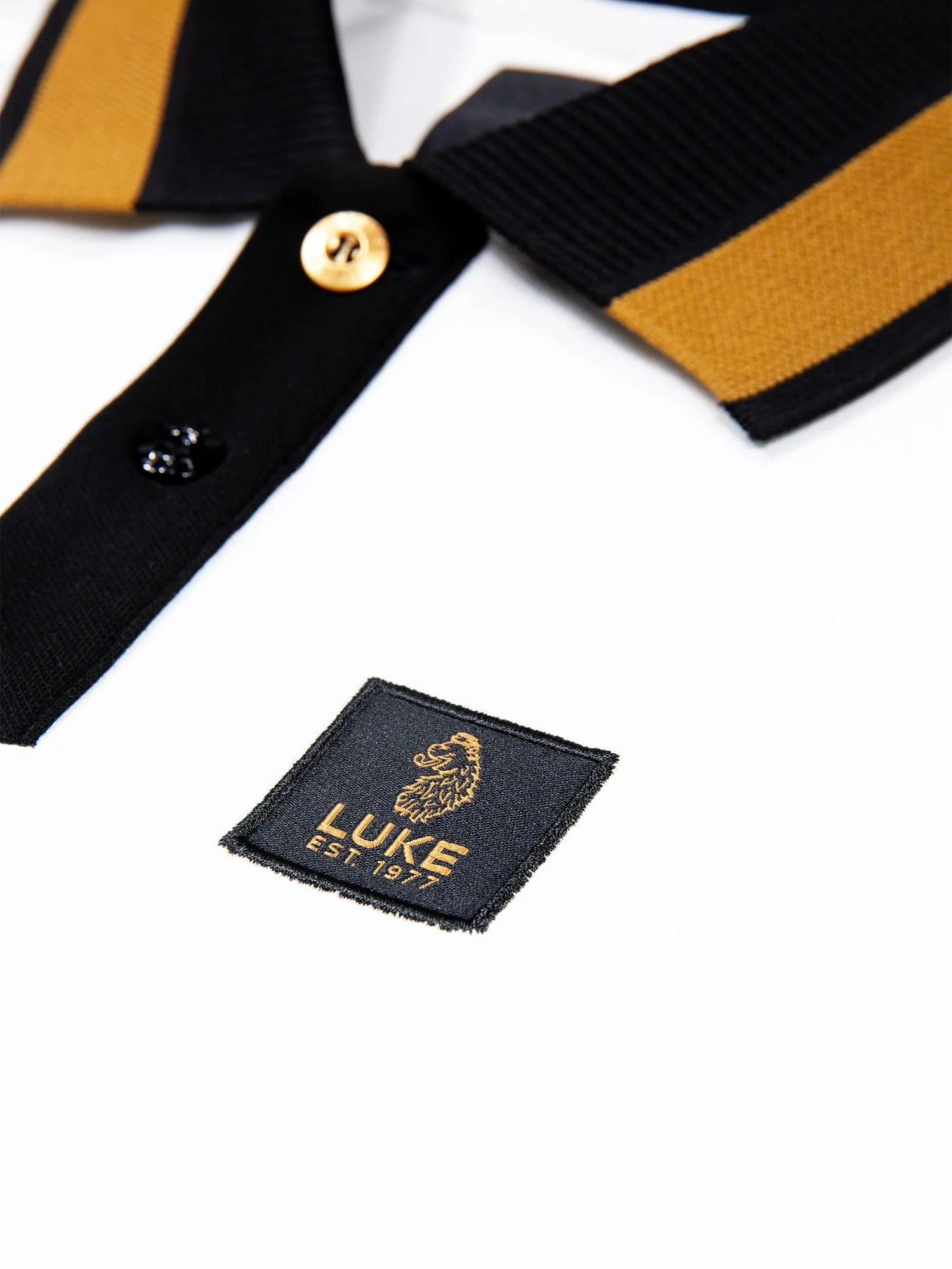 Luke 1977 Makati Honeycomb Textured Polo Shirt - White