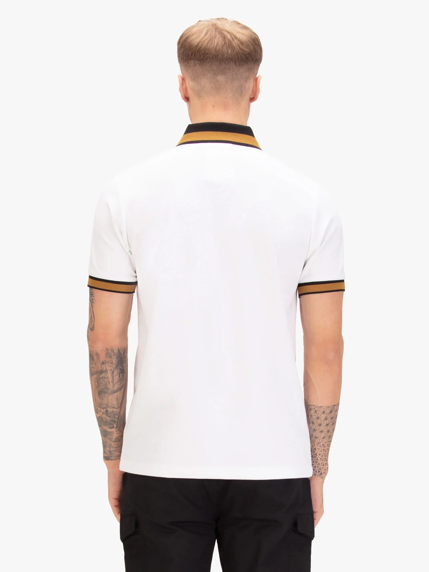 Luke 1977 Makati Honeycomb Textured Polo Shirt - White