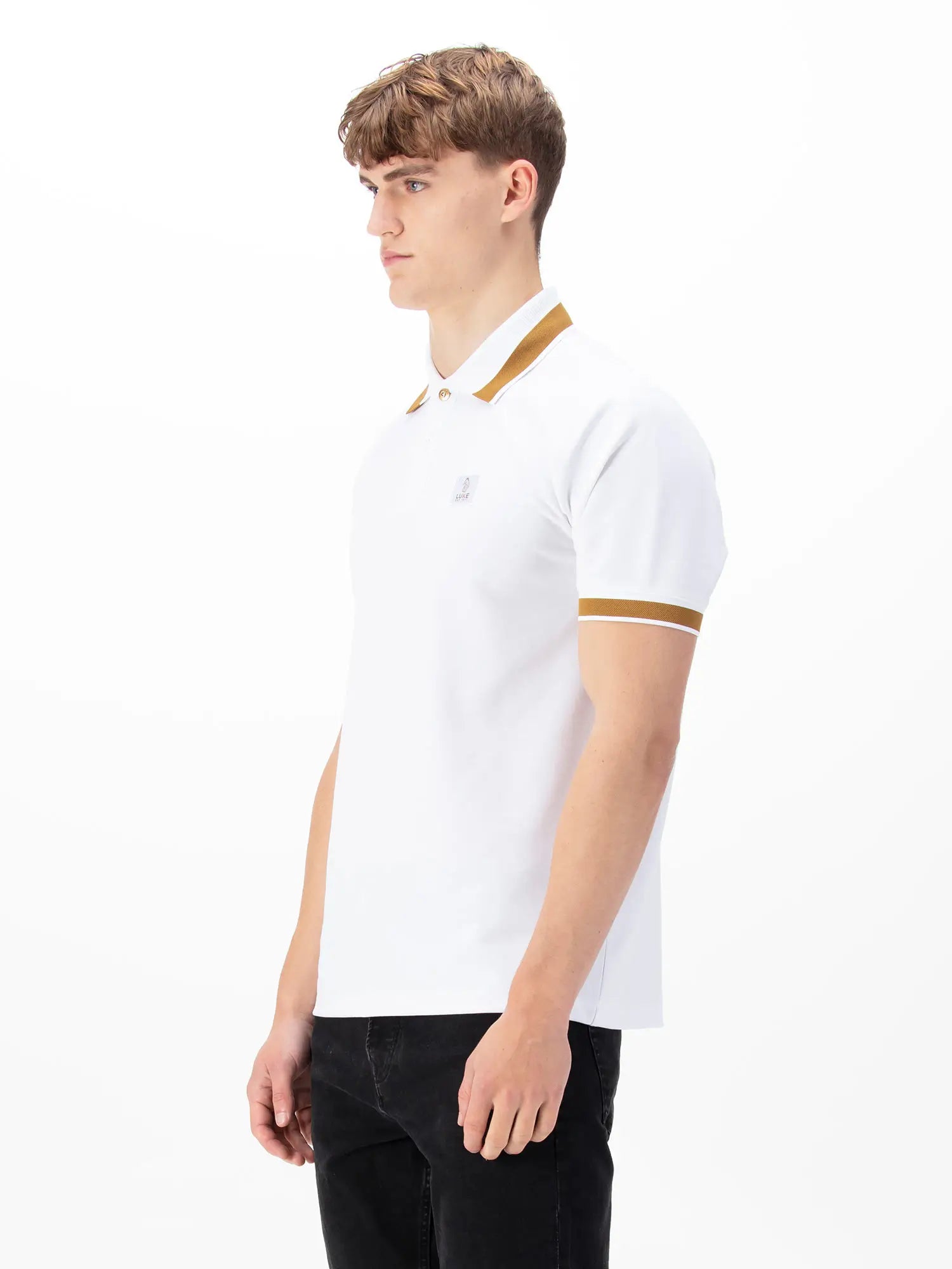 Luke 1977 Makati Polo Shirt - White/Gold