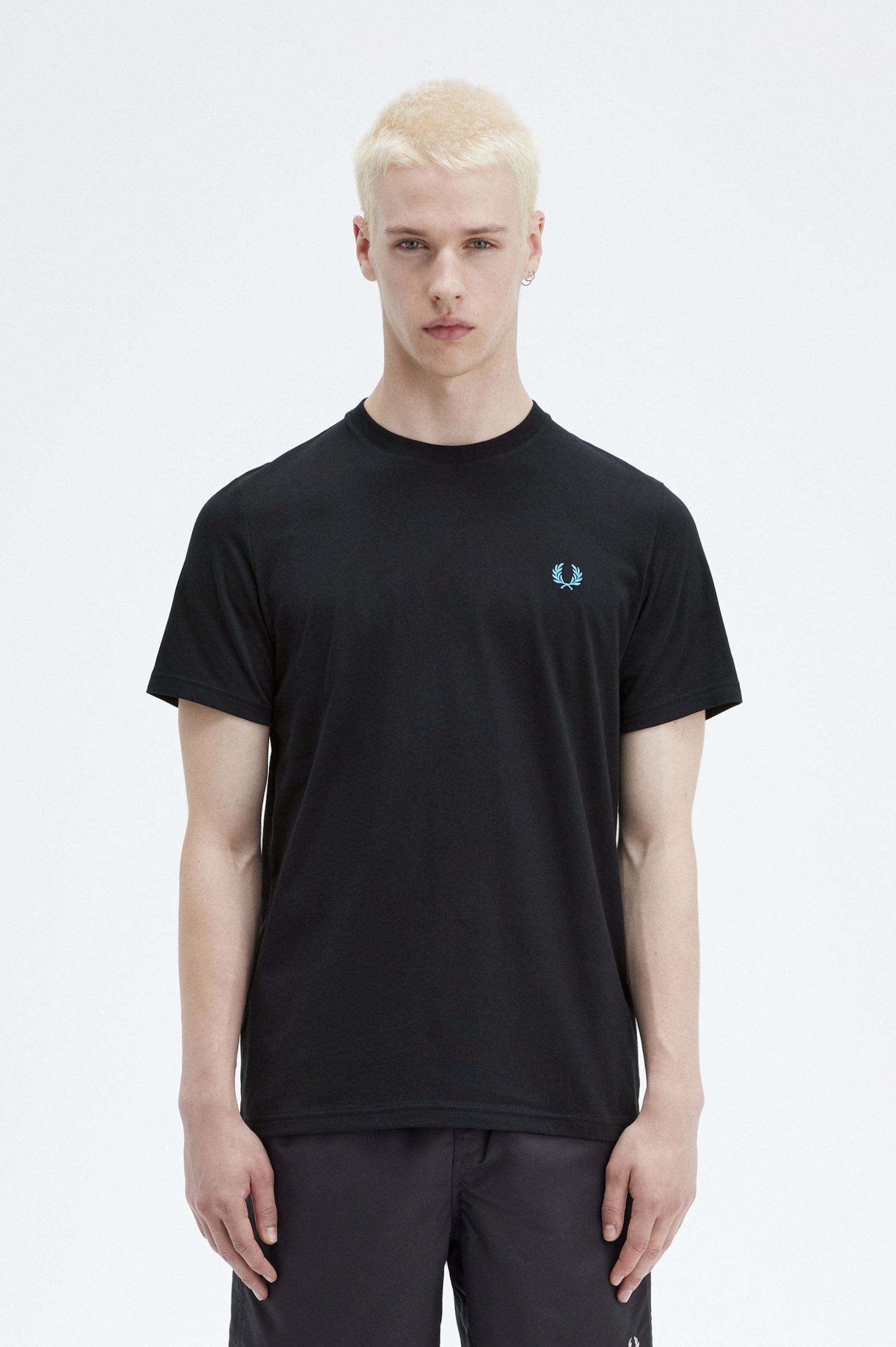Fred Perry M7784 Rear Powder Laurel T-shirt 198 Black