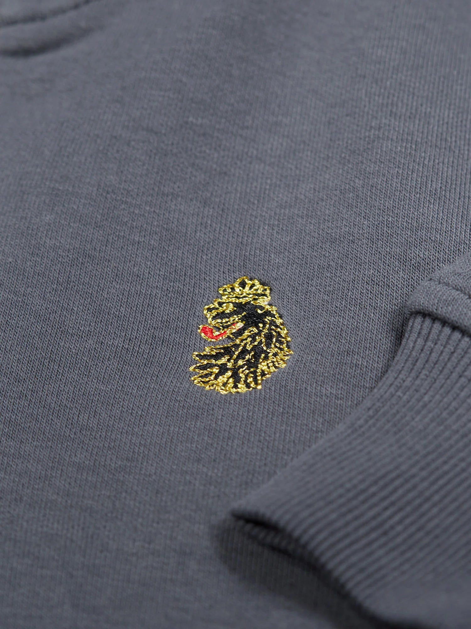 Luke 1977 Sydney 1000 1/4 Zip Sweatshirt Charcoal