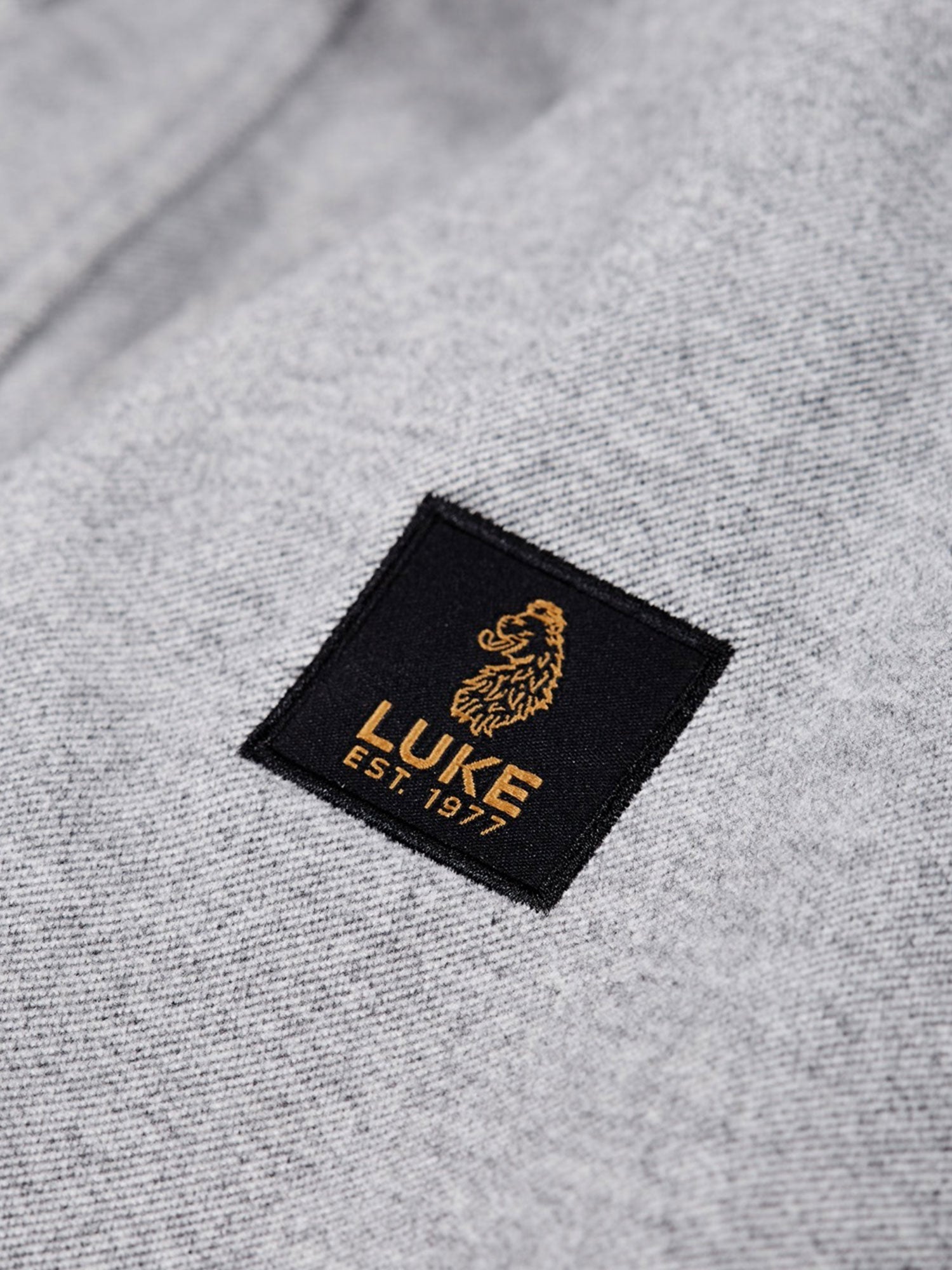 Luke 1977 M780950 Ettrick Overshirt Mid Marl Grey