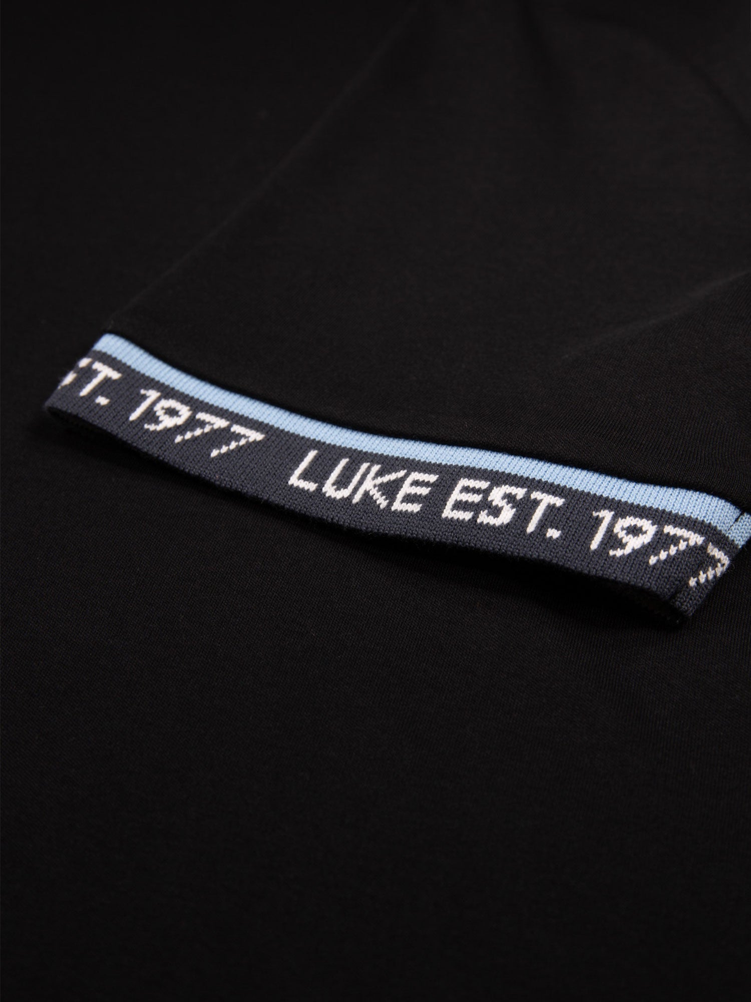 Luke 1977 M800153 Nelson Text Cuff Shirt Black